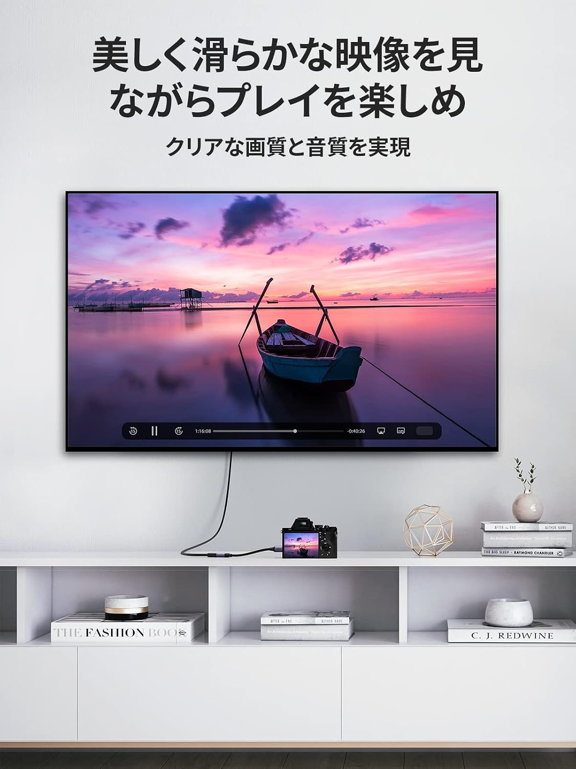 Detalle 2 de UGREEN ミニHDMI-HDMI変換アダプター 4K@60Hz対応・25cm延長ケーブル