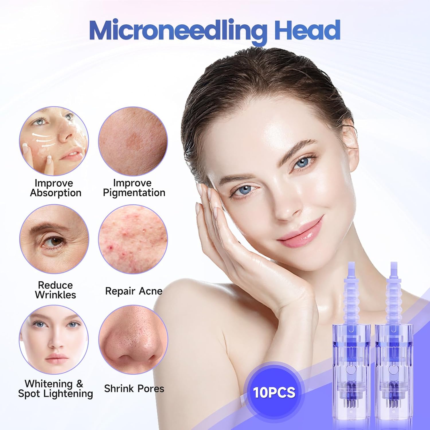 Detalle 2 de Yofuly 36 Pin Dermapen Agujas Microagujas