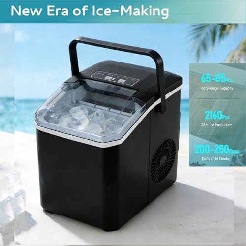 Thumbnail 3 de Grennswick Portable Countertop Ice Maker, 2 Bullet Ice Sizes, 14kg/24h
