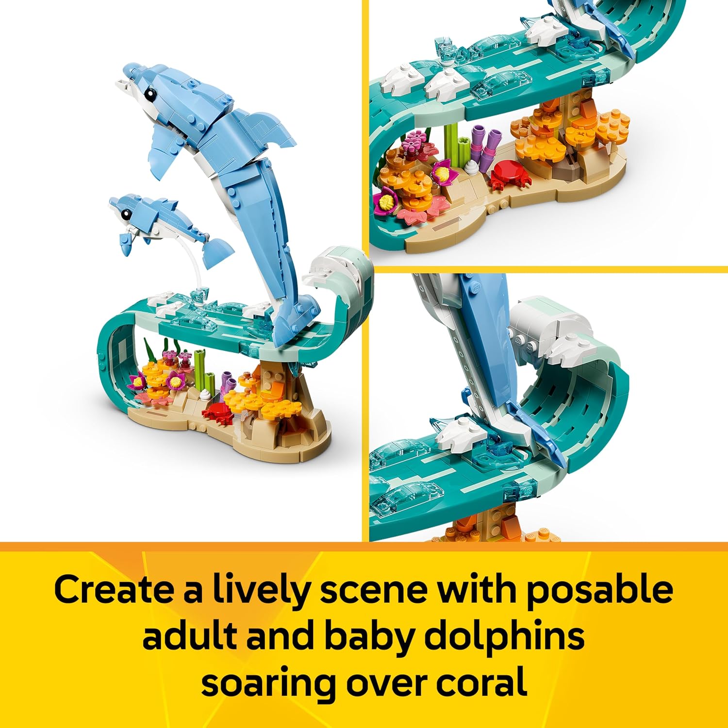 Detalle 2 de LEGO 31385 Sea Animals 3in1 Dolphin Set