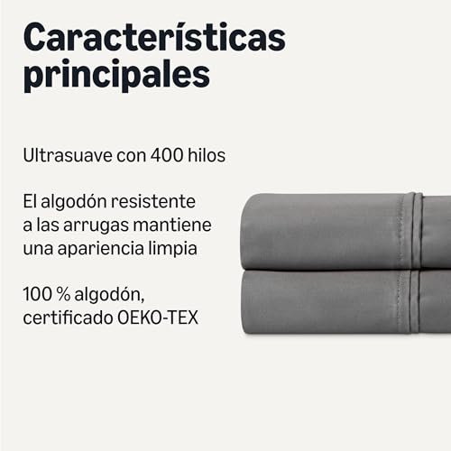 Thumbnail 1 de Amazon Basics Funda de Almohada Deluxe 50 x 80 cm