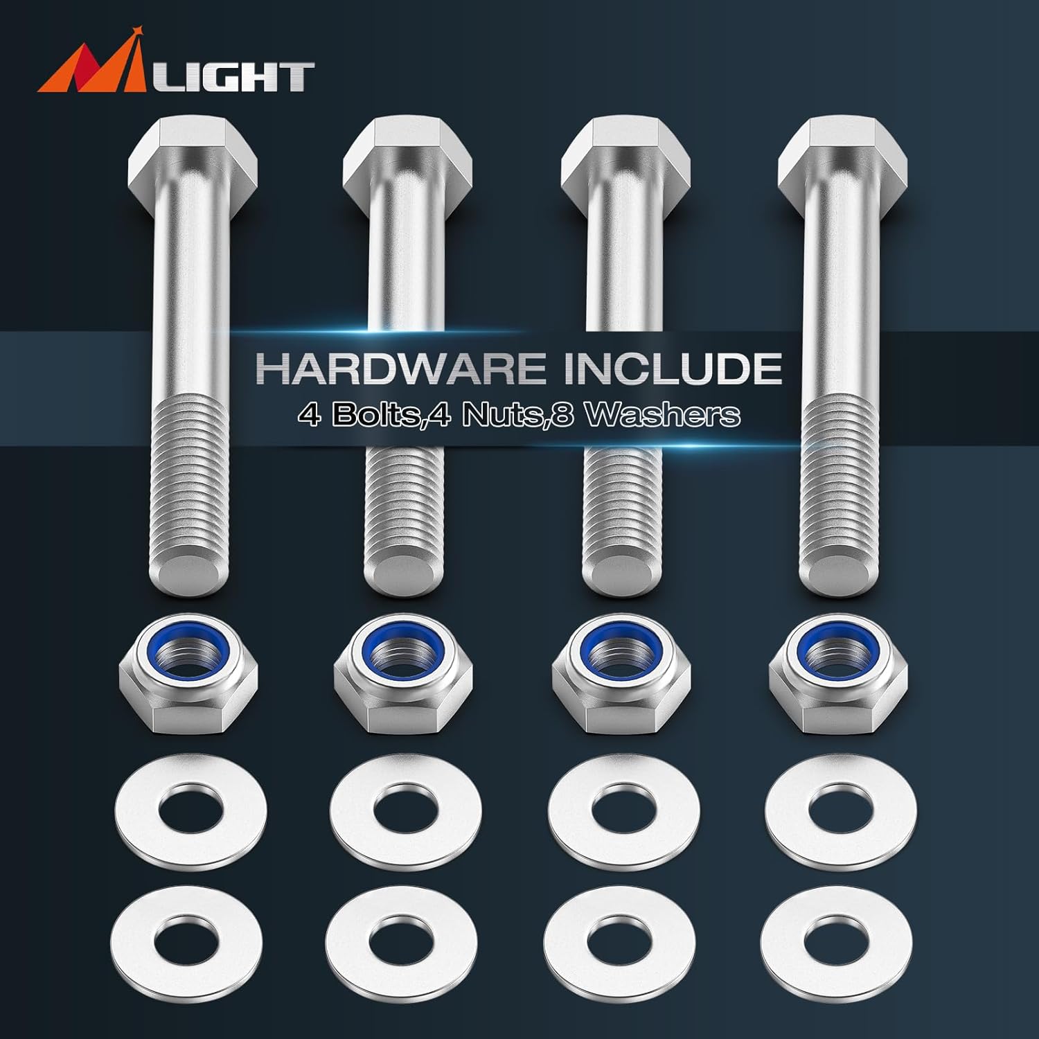Detalle de Nilight 2-Inch Front Leveling Lift Kit for 2004–2023 Ford F-150 (2WD/4WD)