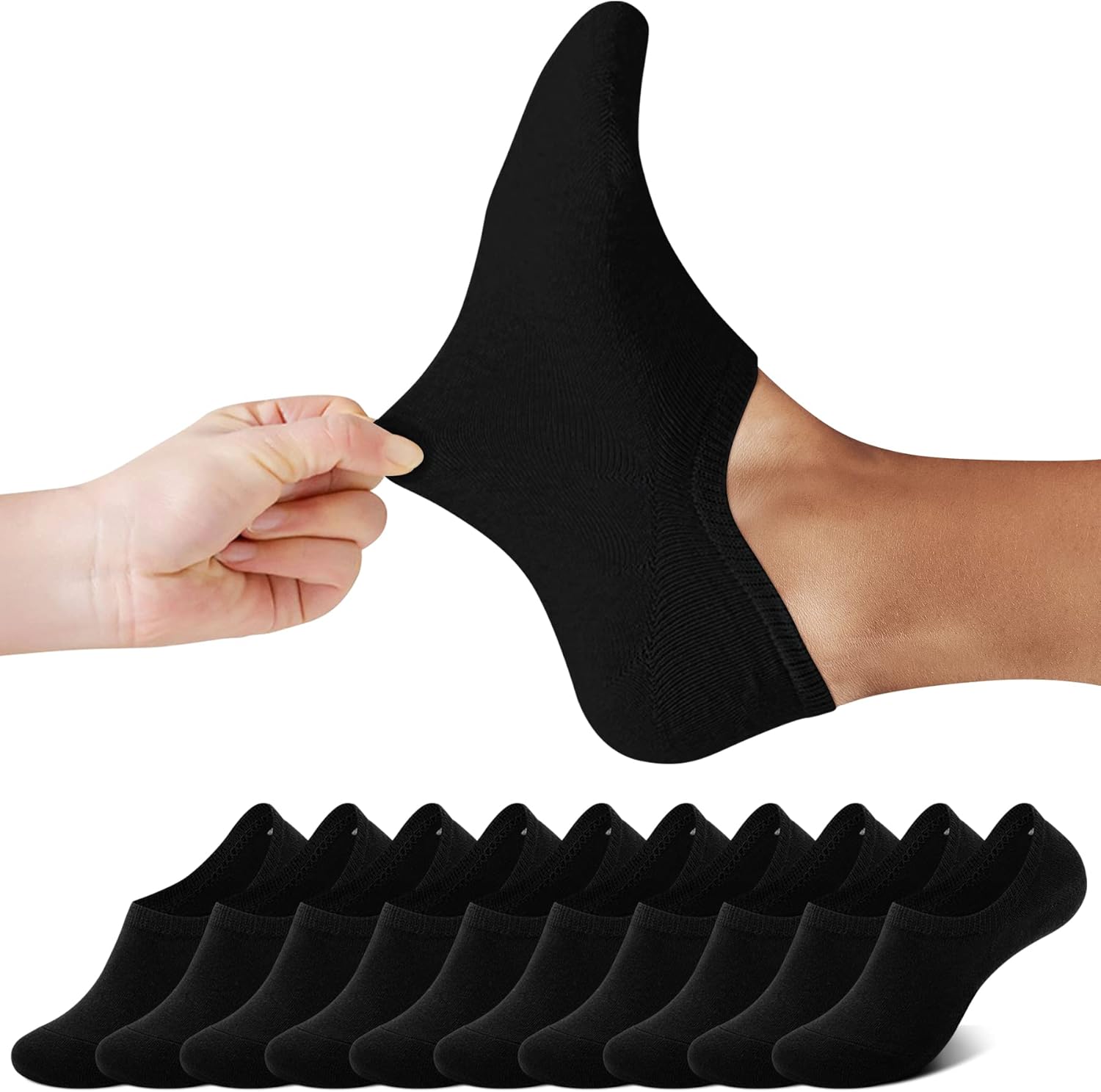 Thumbnail 4 de FALARY Sneaker Socken Damen & Herren – 10 Paar Füßlinge unsichtbare Footies Gr. 35–50