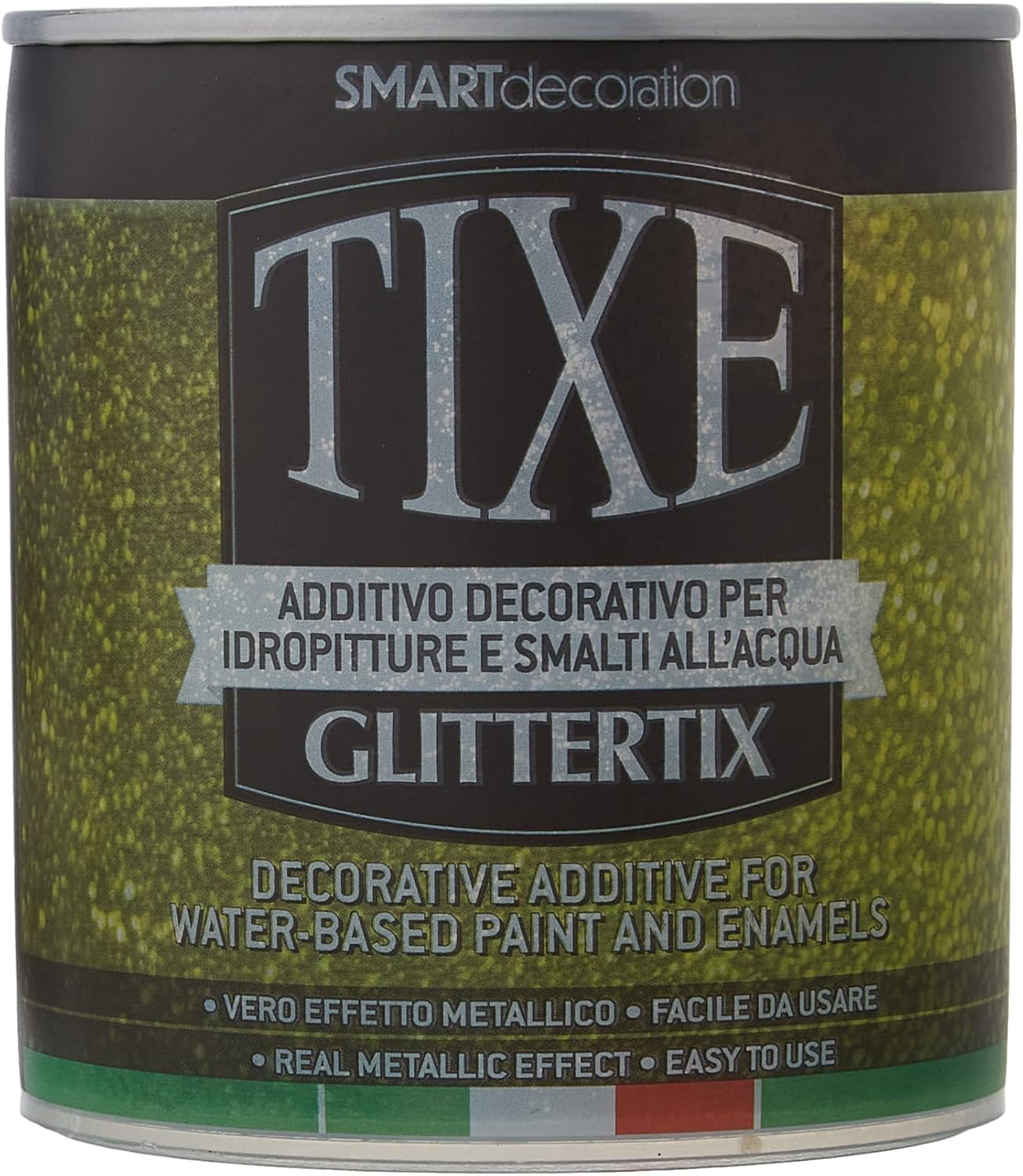 Detalle de TIXE Glittertix Additivo Glitter per Pittura 250ml – Effetto Luminoso per Pareti, Mobili e Oggetti