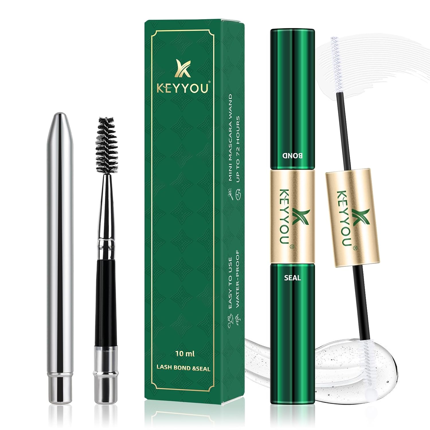 Thumbnail 6 de KEYYOU Lash Bond and Seal Waterproof Lash Cluster Glue (72H) – 2-in-1 Black, 10ml