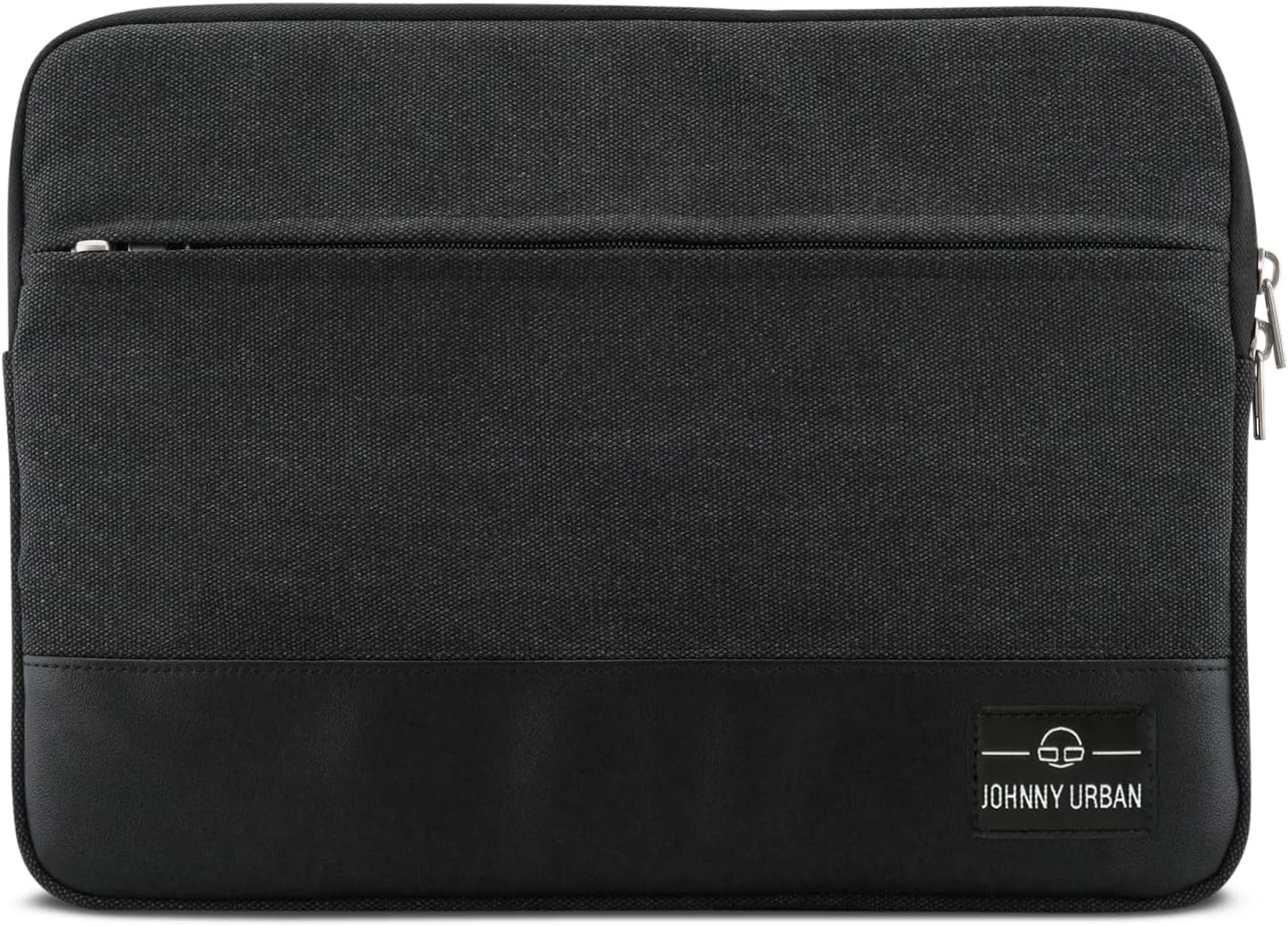 Detalle 2 de Custodia per MacBook Pro 13 e MacBook Air (2018) Johnny Urban in tela e pelle vegana imbottita antracite