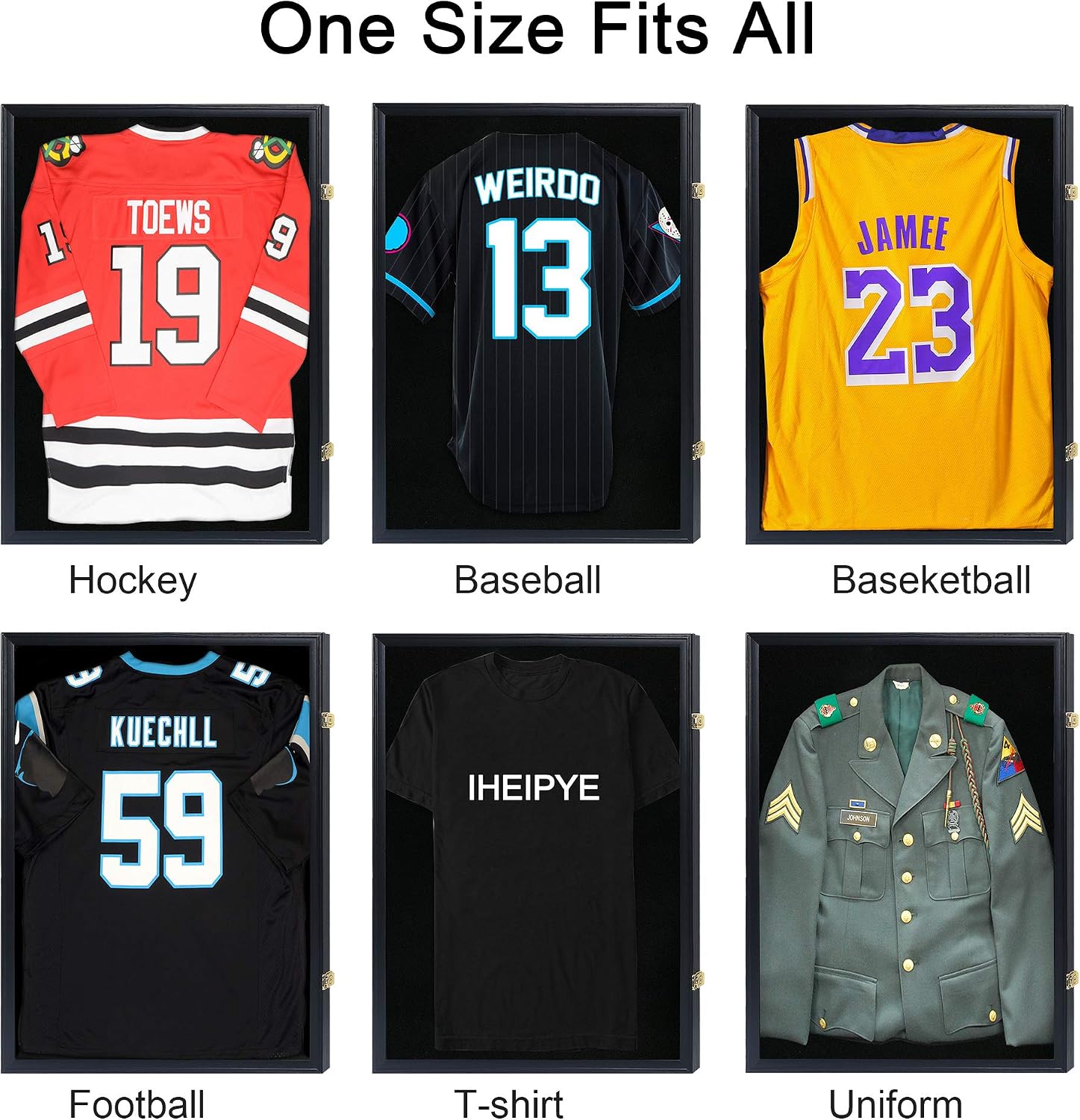 Thumbnail 3 de IHEIPYE Jersey Display Frame Case Lockable 31.25