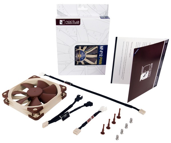 Detalle 2 de Noctua NF-F12 PWM 120x120x25mm (1500 rpm): ficha práctica para disipadores y radiadores