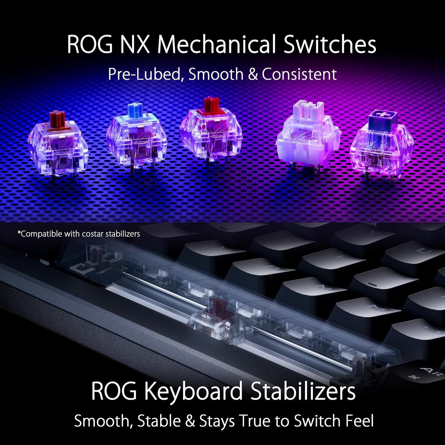 Detalle de ASUS ROG Azoth Wireless Mechanical Keyboard