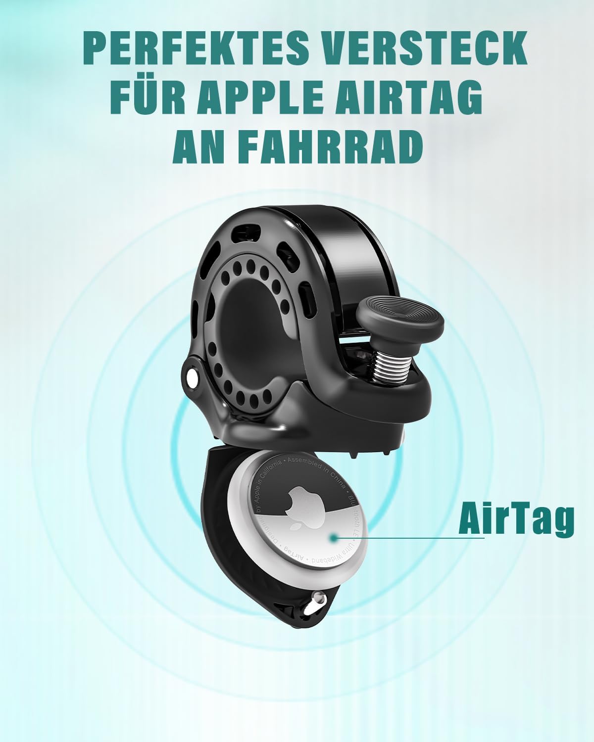 Detalle 2 de Fahrradklingel mit AirTag-Versteck 110 dB