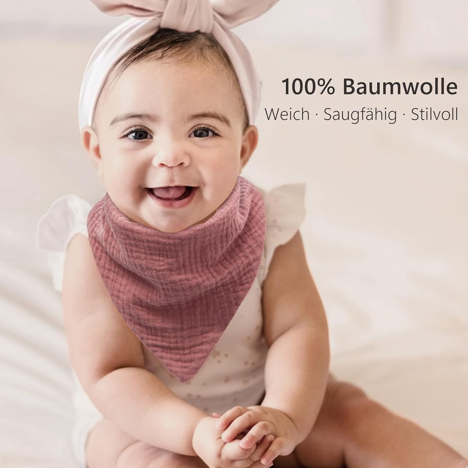 Thumbnail 2 de Bearmoss Lätzchen Baby Musselin Halstuch 8 Stück 👶