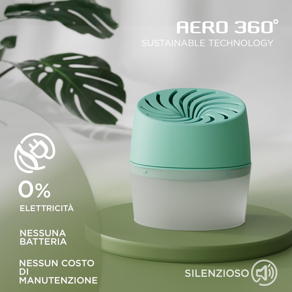 Thumbnail 4 de Ariasana Assorbiumidità Aero 360° Compact Turquoise Colour Collection: deumidificatore portatile 20 m²