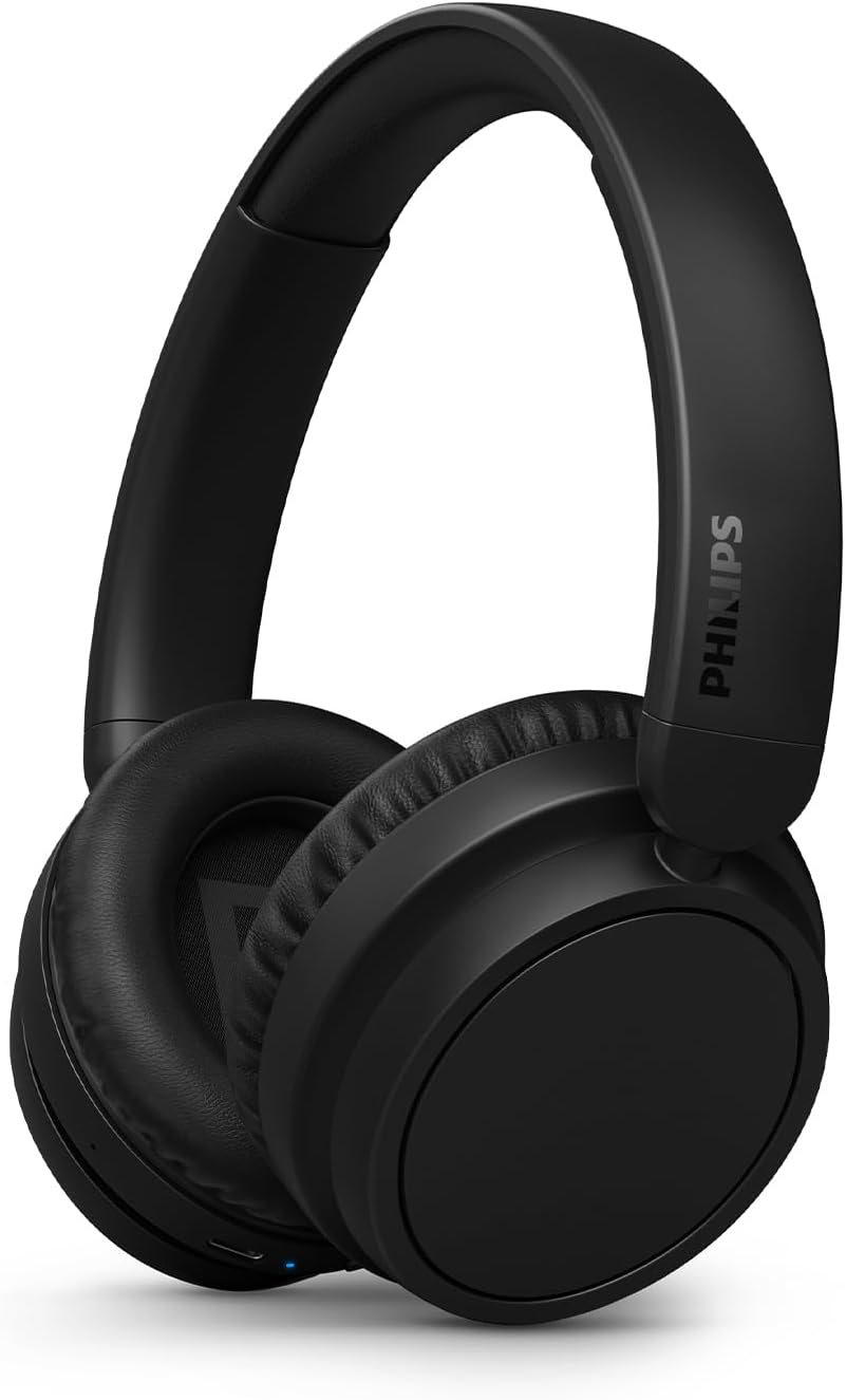 Detalle de Philips TAH5219BK/00 Leichte On-Ear Wireless Bluetooth Kopfhörer – 65 Std Akkulaufzeit