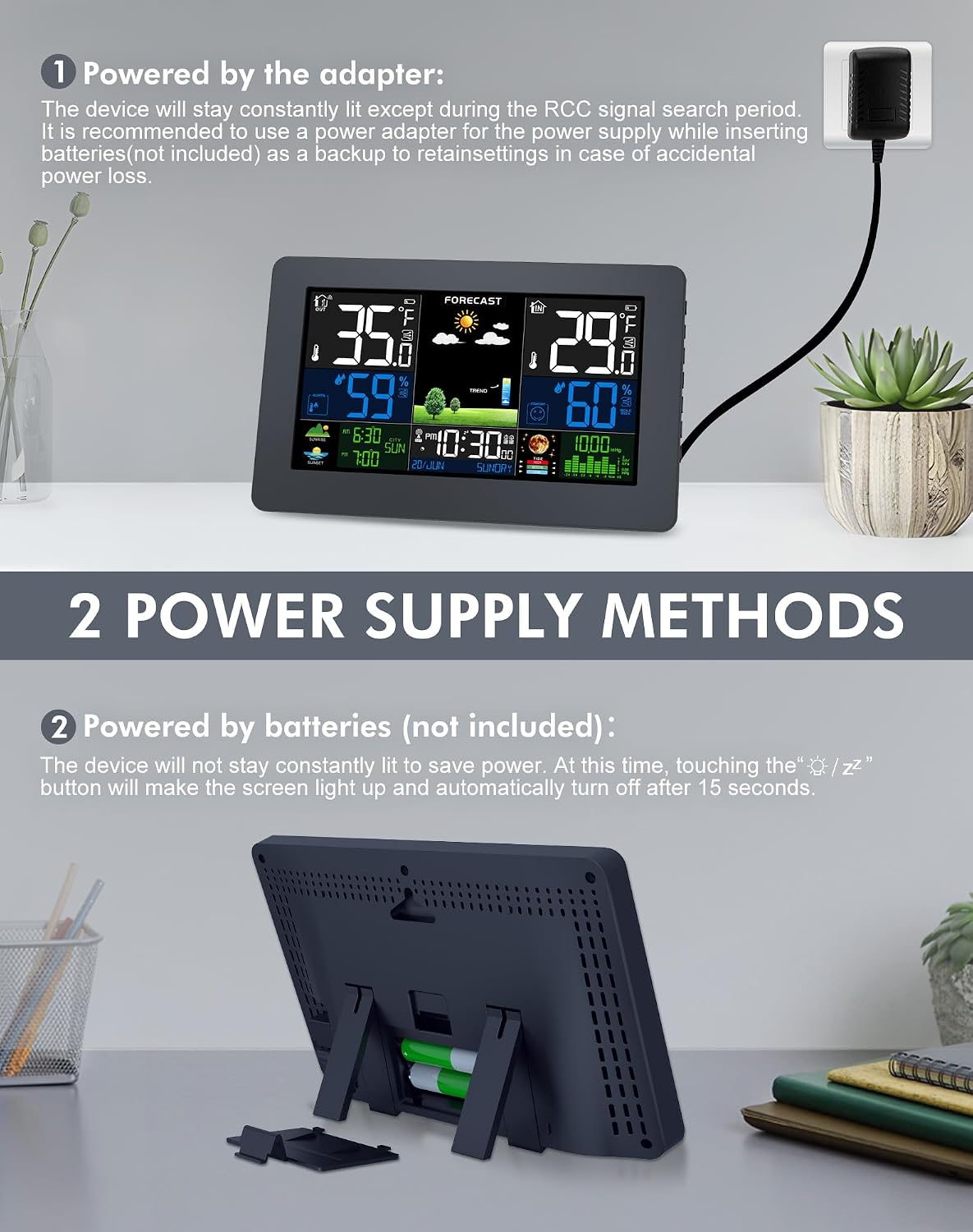 Thumbnail 6 de Wireless Weather Station with 7.5-Inch Display