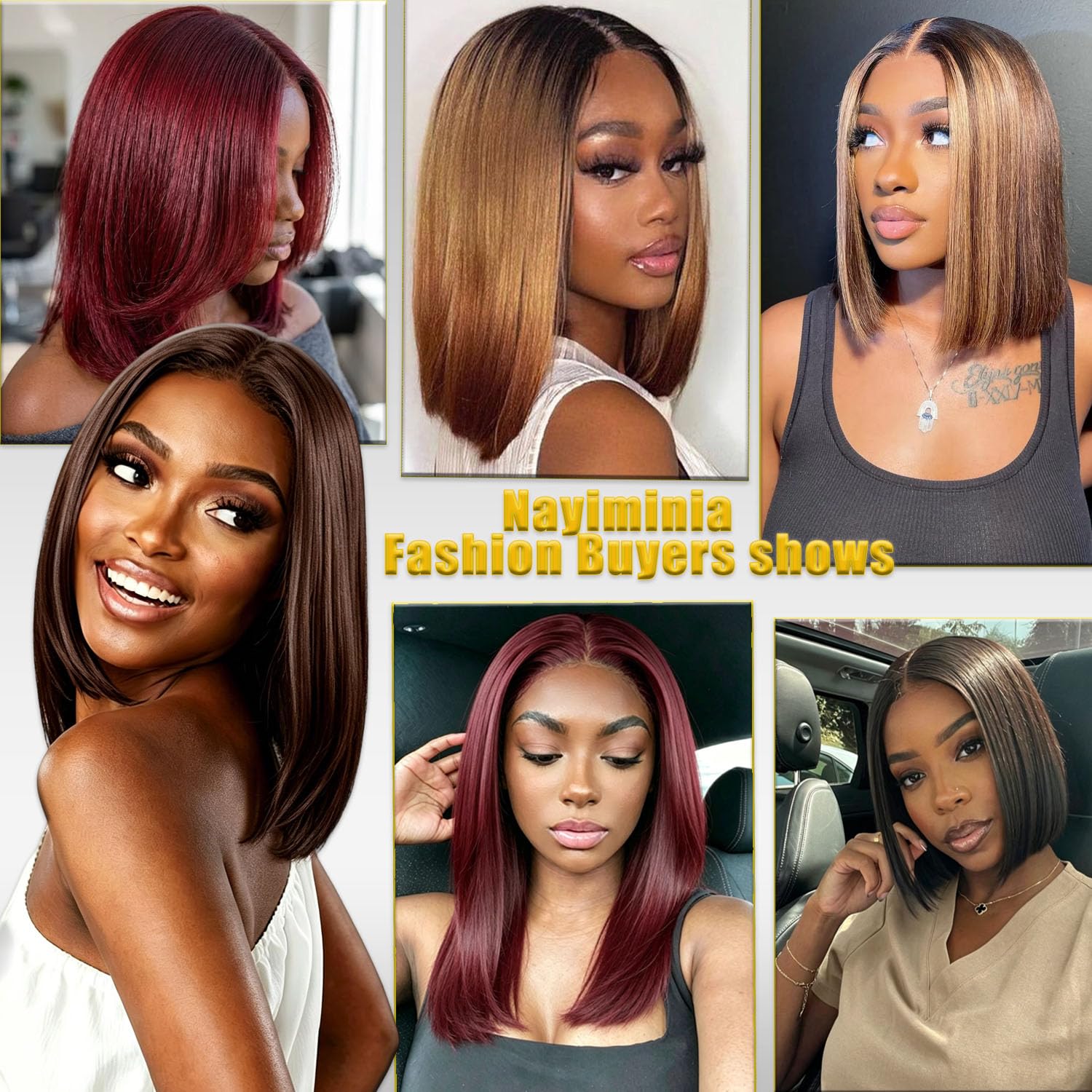 Detalle de Nayominia Bob Wig, 12-Inch