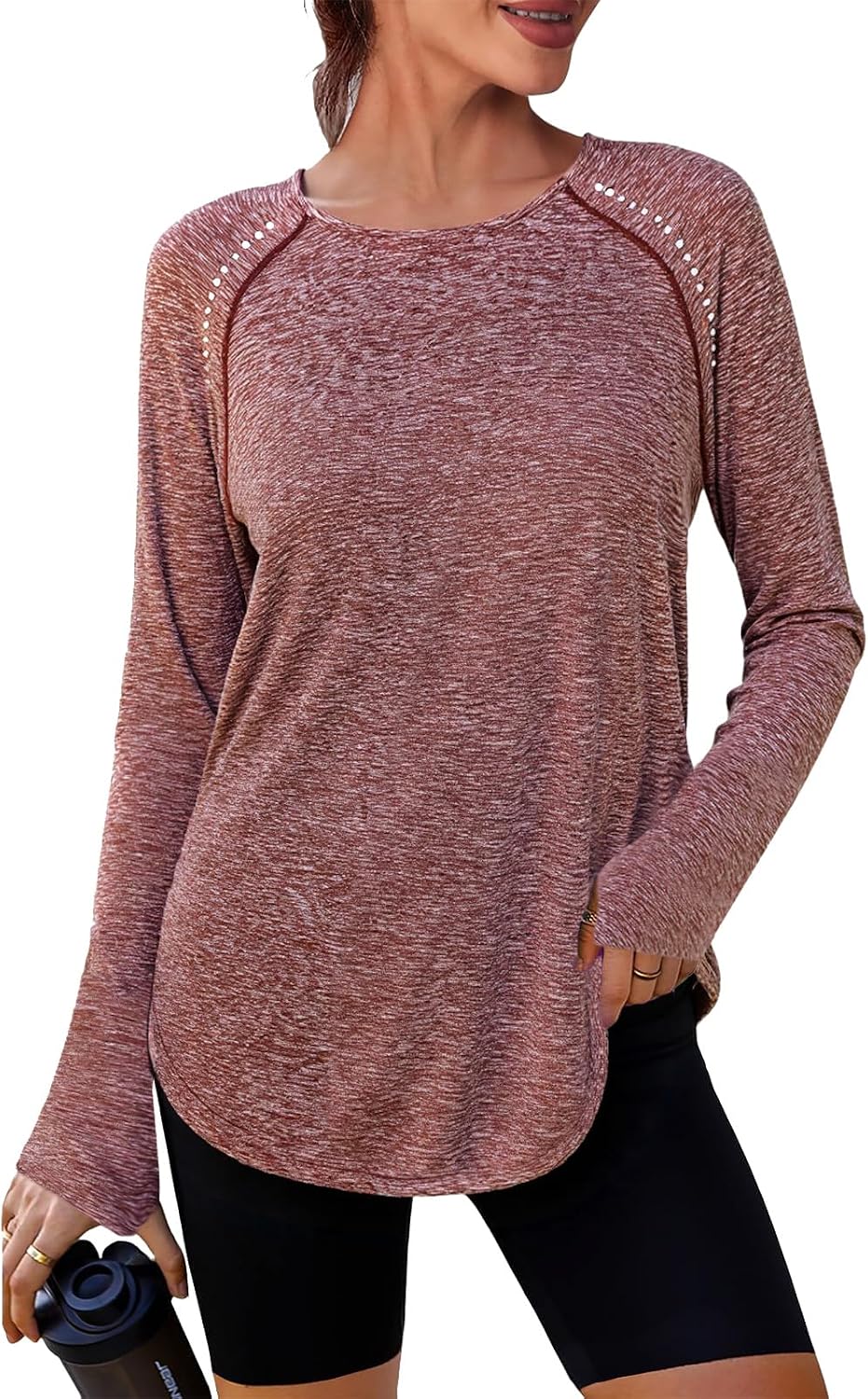 Thumbnail 6 de Crewhpo Women's Long Sleeve Gym Top