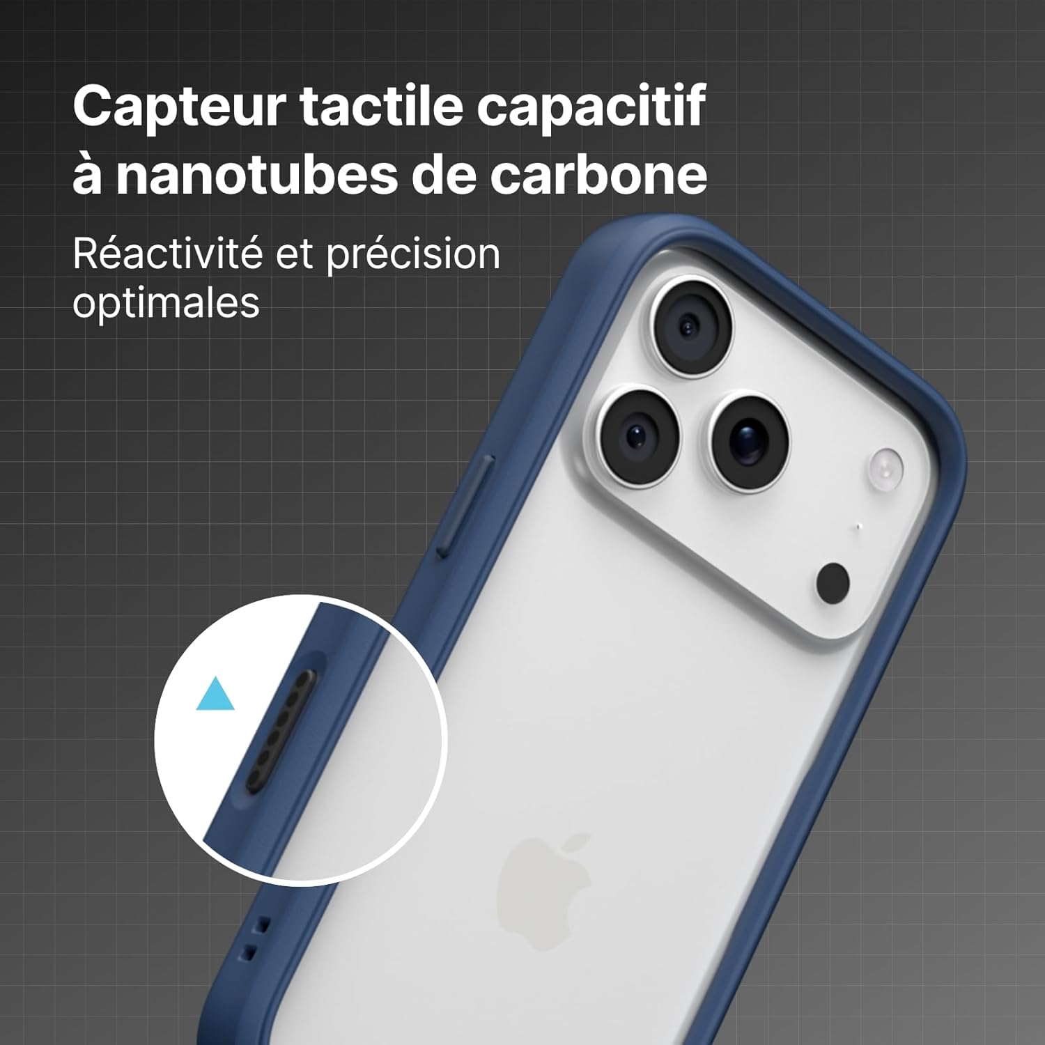 Thumbnail 4 de RhinoShield Coque Mod NX pour iPhone 17 – bumper sans verso, protection anti-chocs et design minimaliste (blanc)