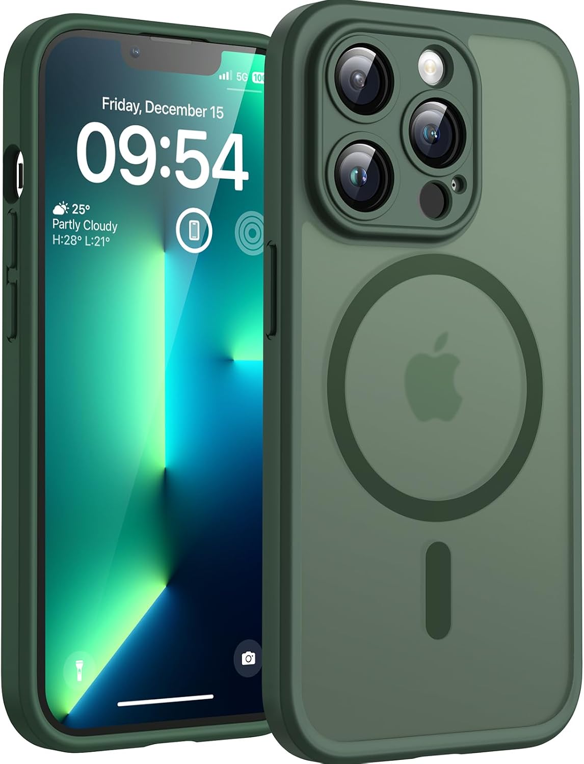 Detalle de TOCOL Magnetic Case for iPhone 13 Pro Max with Enhanced Camera Protection and MagSafe Compatibility