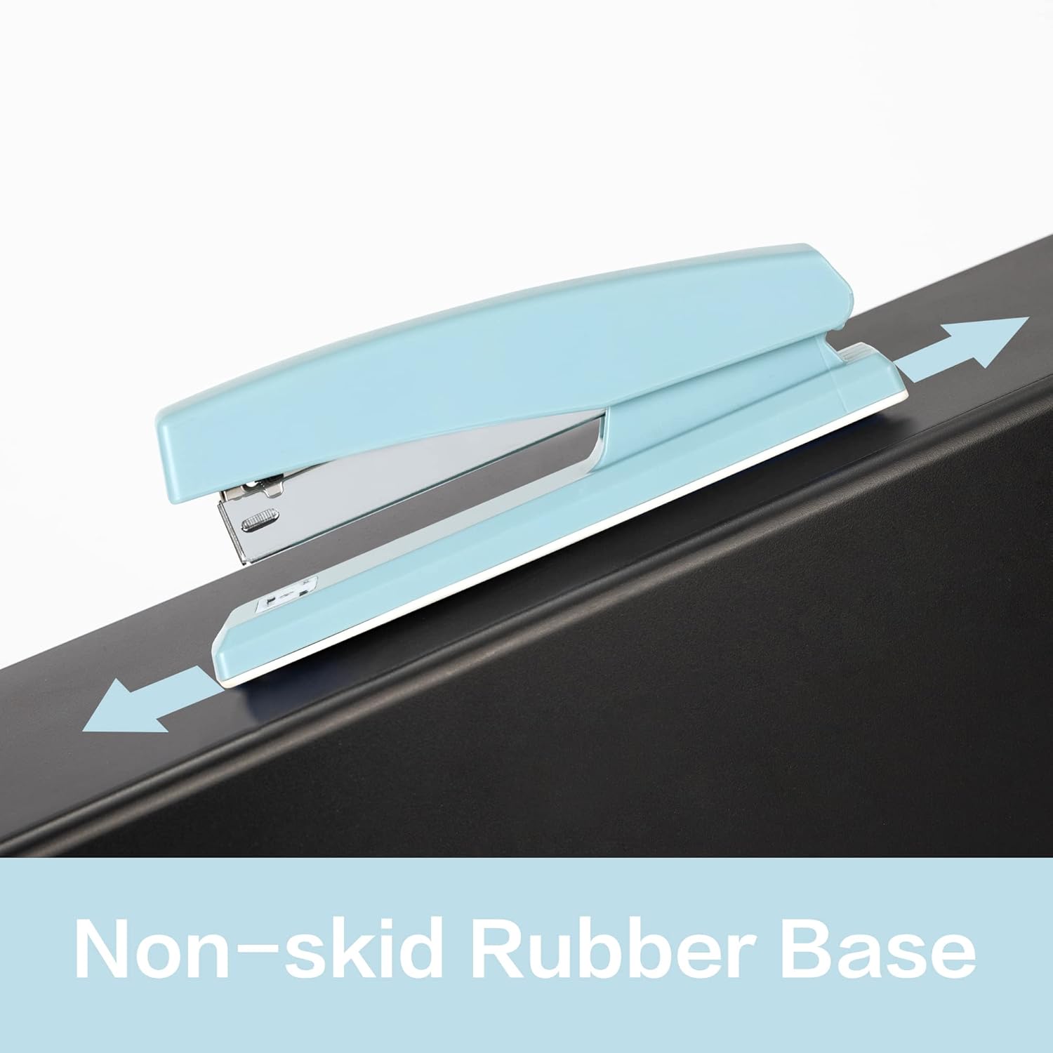 Thumbnail 3 de deli Desktop Stapler (25 Sheet Capacity) – Blue, 1000 Staples & Staple Remover Included