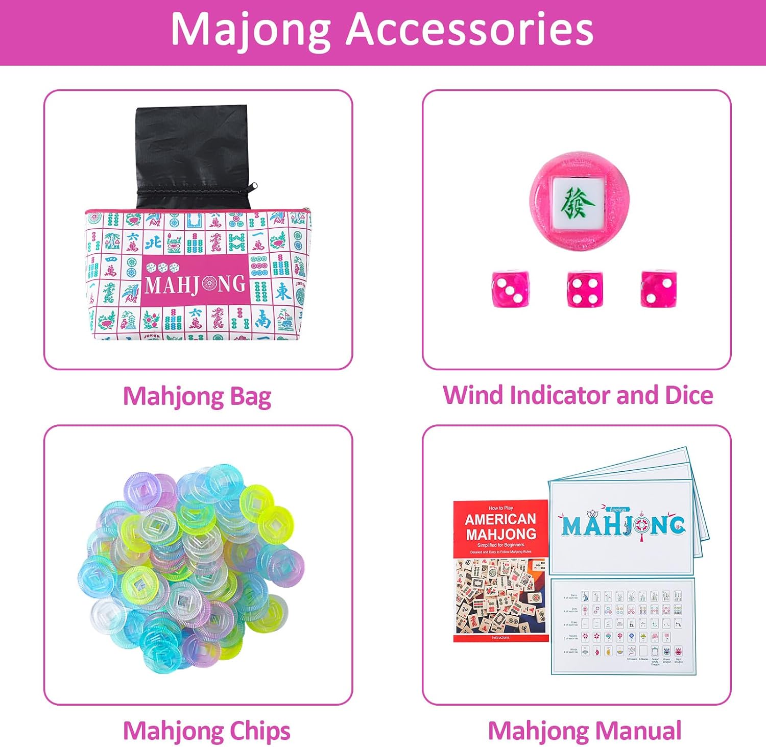 Detalle de Mahjong Tile Set, 1.2-Inch Tiles