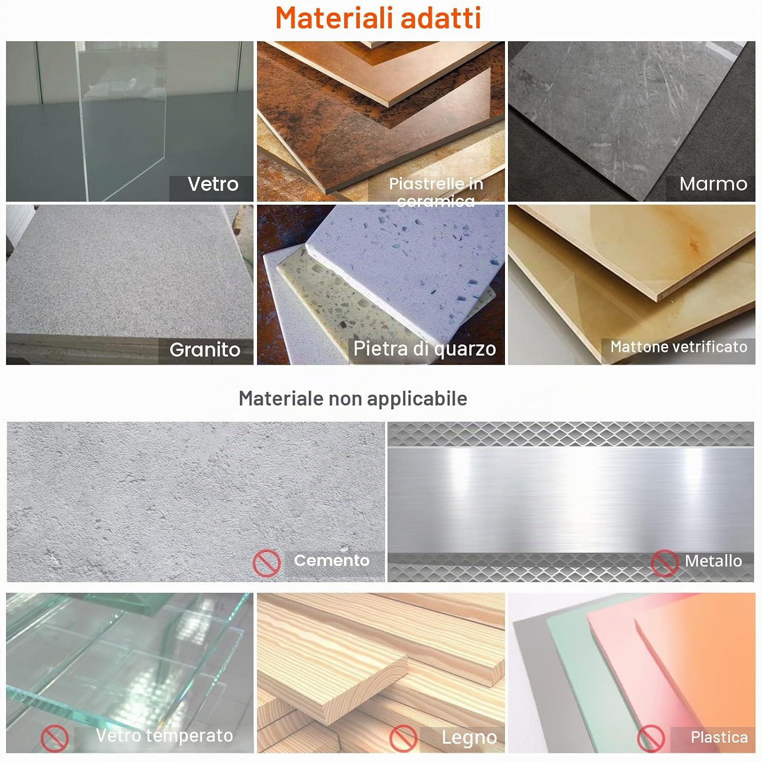 Thumbnail 4 de Punte trapano diamantate Lytool per Gres, Porcellana e Marmo (5–12 mm) con punta gialla pre-forata e punta blu diamantata