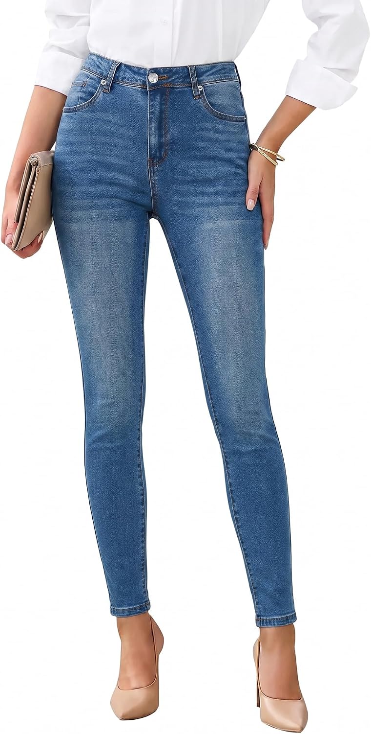 Detalle de GRAPENT Skinny Jeans High Waist Slimming 1️⃣