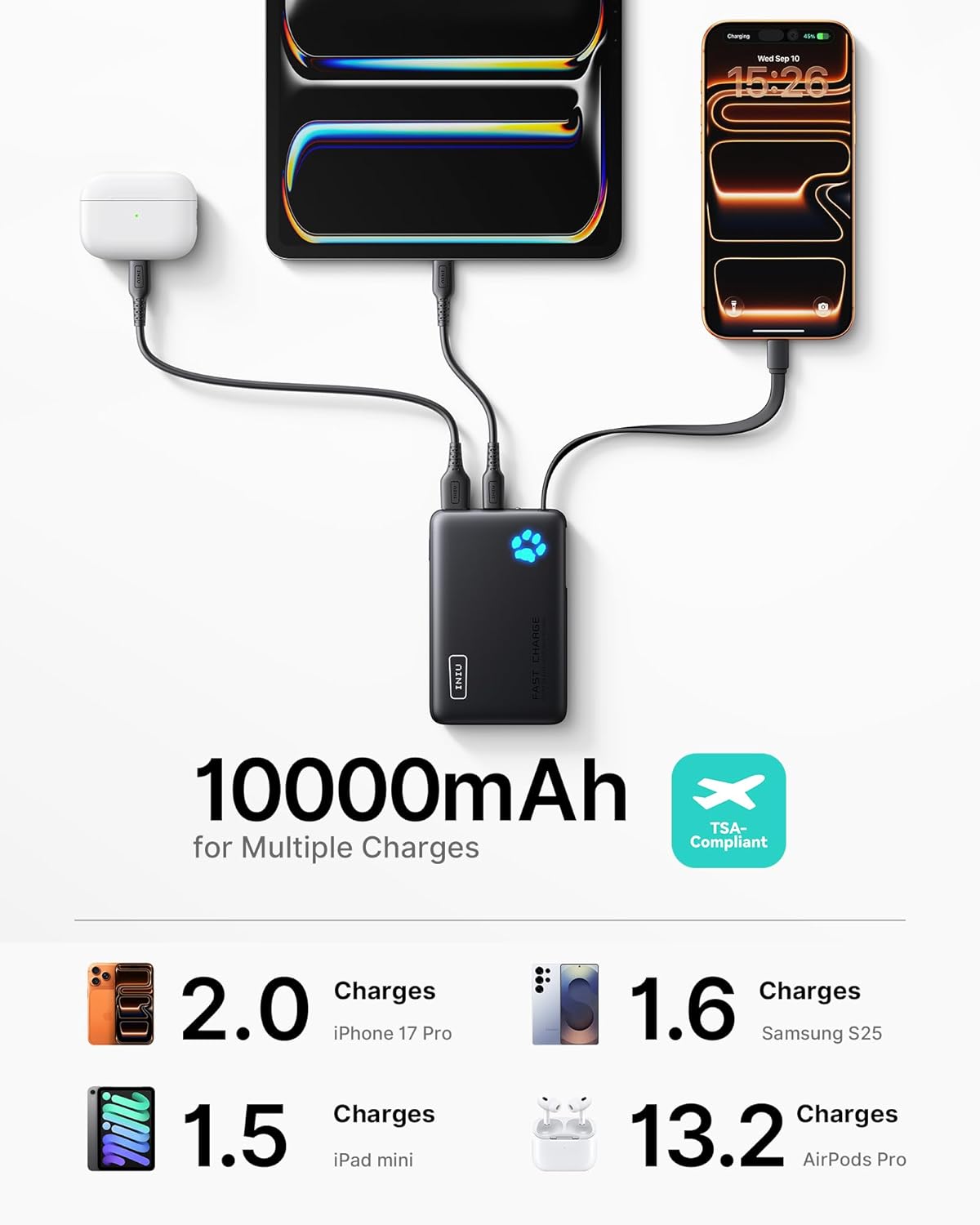 Thumbnail 5 de INIU Power Bank 10000mAh portable charger