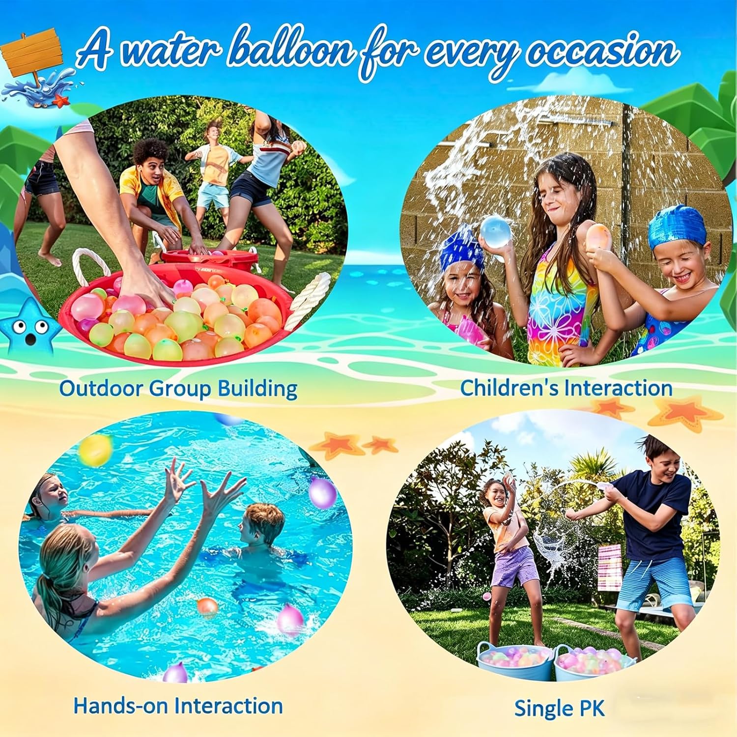 Thumbnail 6 de WENXUKHV 666 PCS Water Balloons – Easy Fill Self-Sealing, 10‑Second Rapid-Fill