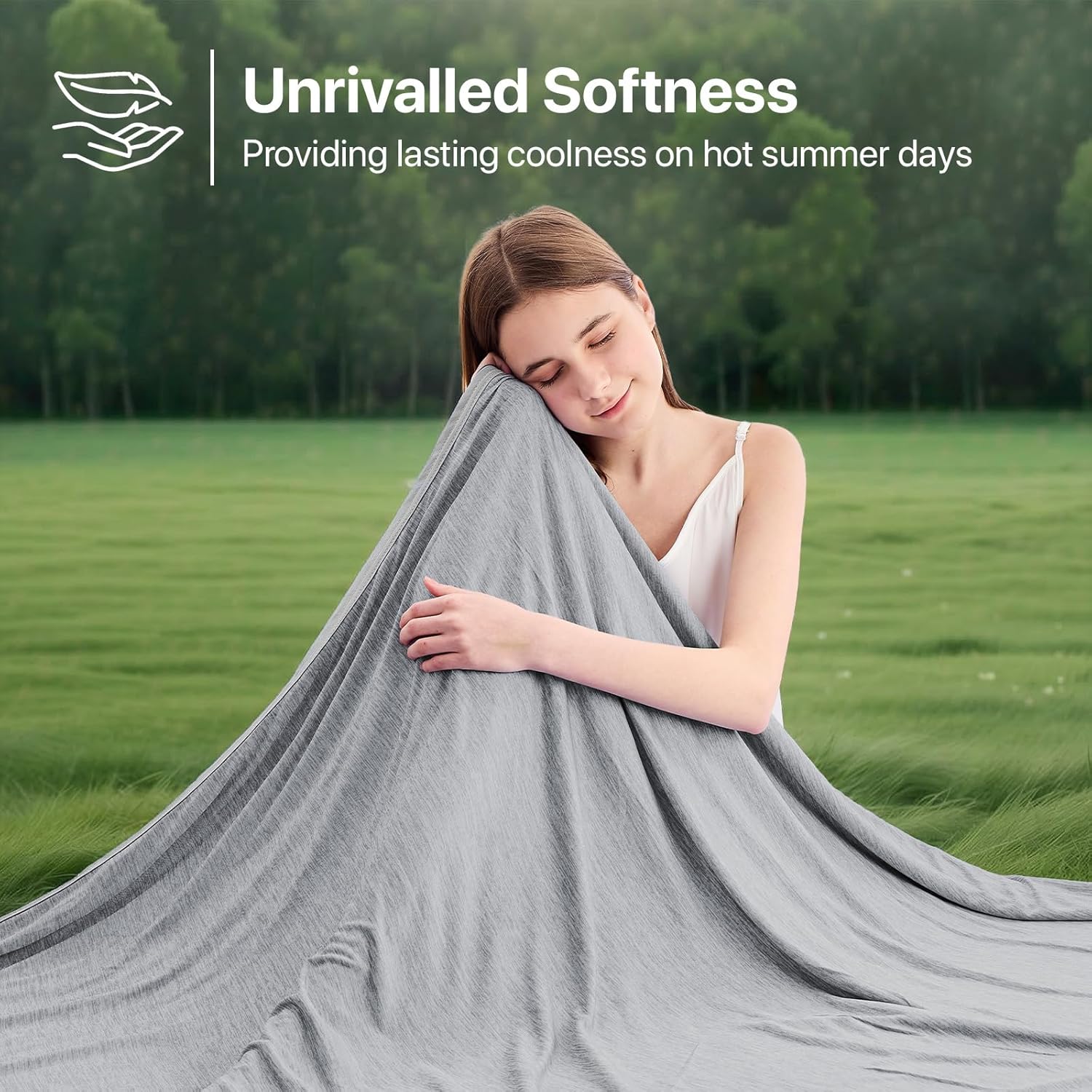 Thumbnail 3 de IKALIFE Couverture Rafraîchissante d'Été Adulte – 230×270 cm, Arc-Chill 3.0, Q-Max >0,5, Gris