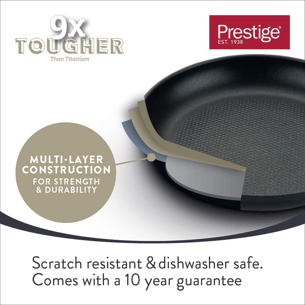 Thumbnail 3 de Prestige Egg Poacher Pan – 2 in 1 Poached Egg Maker with 4 Non‑Stick Cups & 20cm Induction Pan