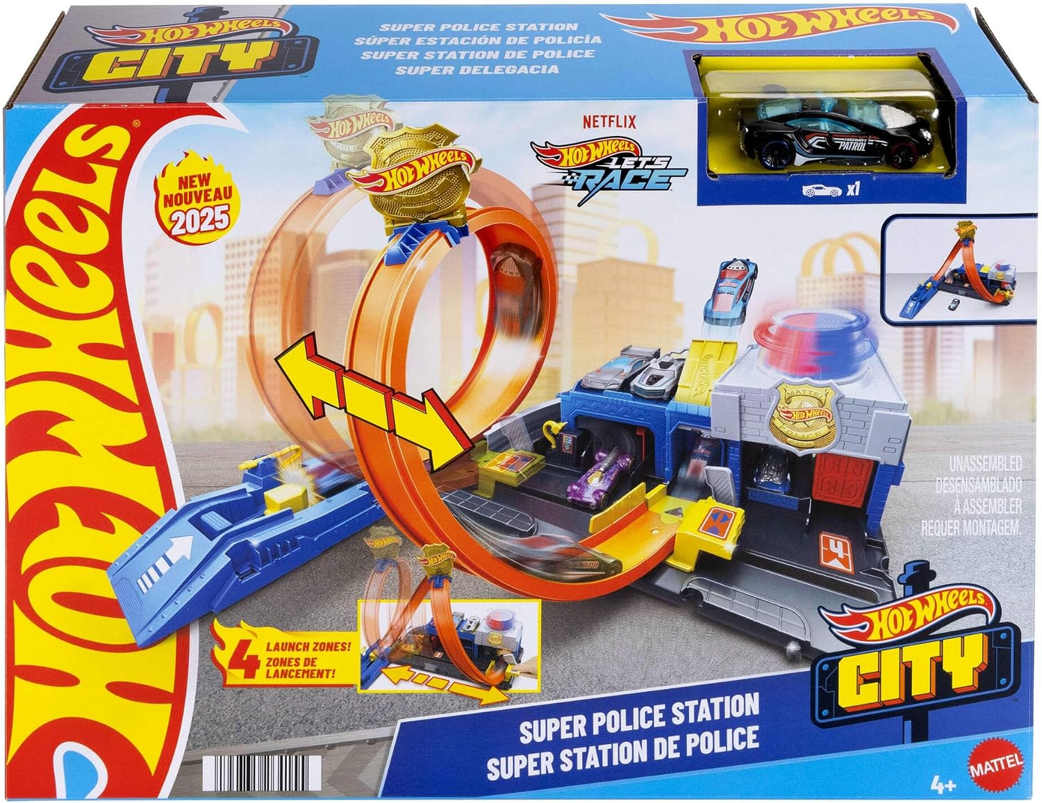 Thumbnail 6 de Hot Wheels Super Police Track Set JBM71