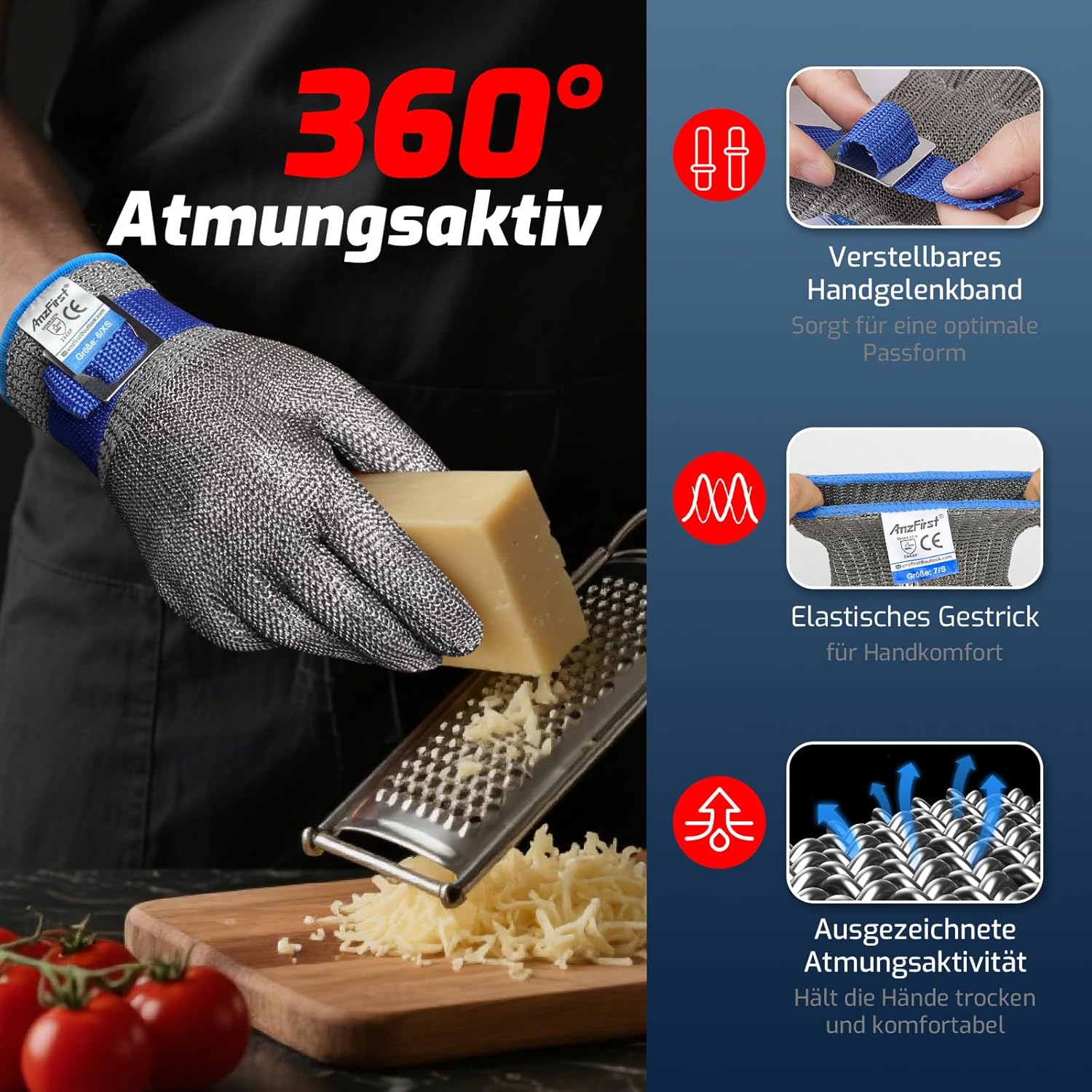 Thumbnail 6 de AmzFirst Schnittschutzhandschuhe Level 9 đź‘·