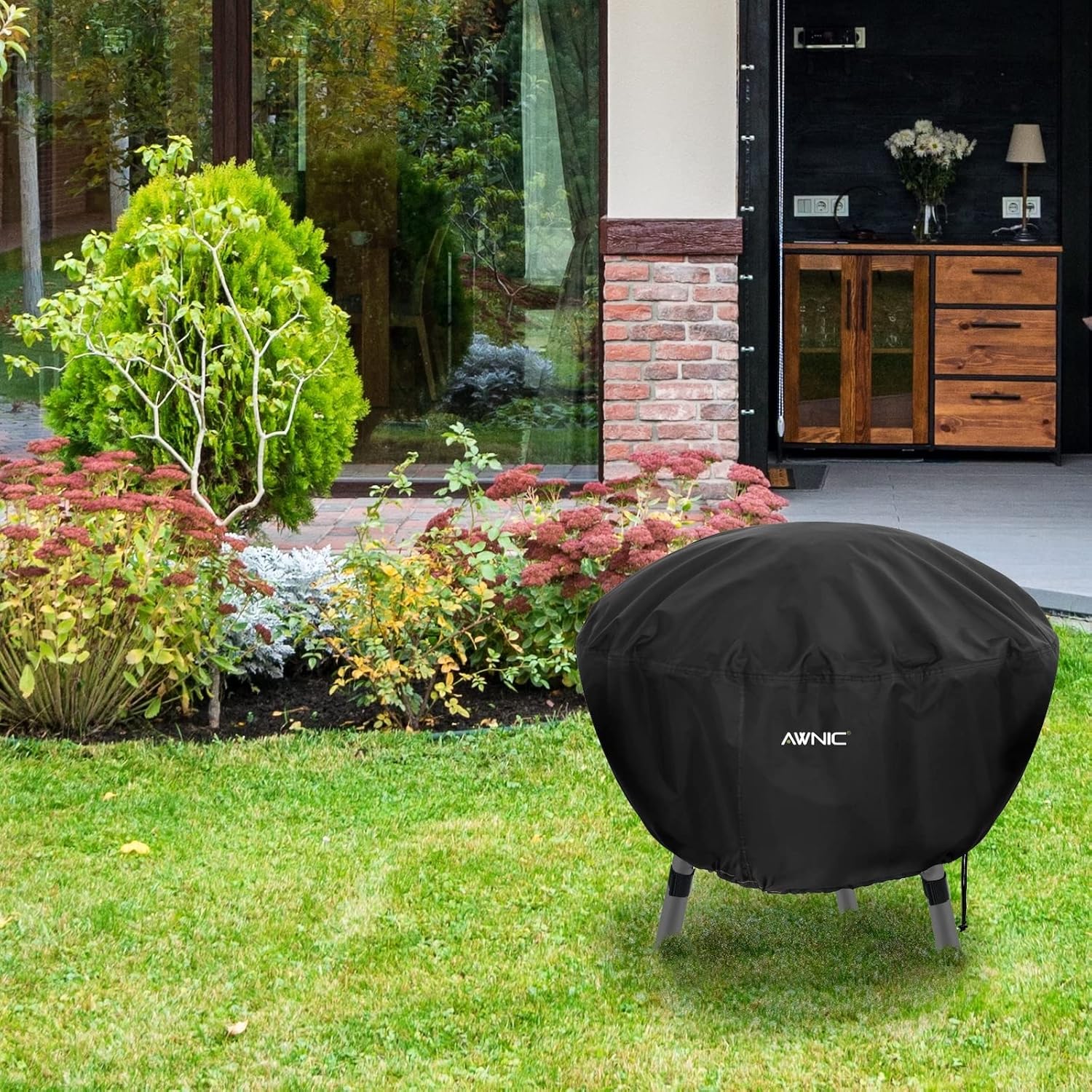 Thumbnail 6 de AWNIC Fire Pit Cover Waterproof Round – Ø80x50cm (420D Polyester)