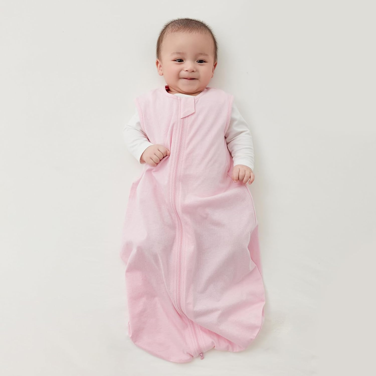 Thumbnail 1 de Duomiaomiao Baby Sleeping Bag 0.5 TOG Summer Sleep Sack (100% Cotton) – Pink, 18–36 Months