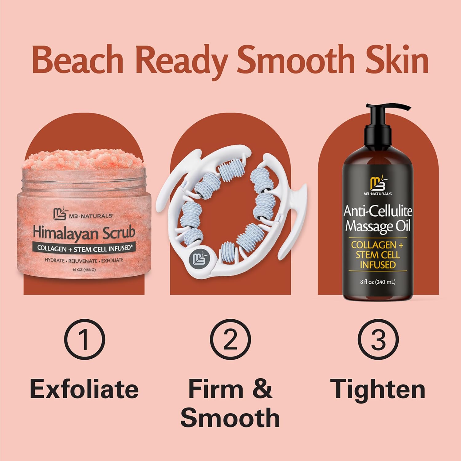 Thumbnail 5 de M3 Naturals Himalayan Salt Scrub 16 fl oz