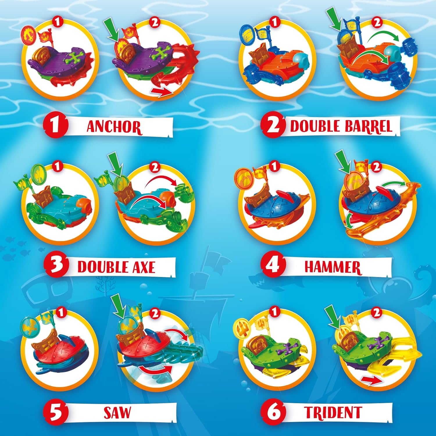 Thumbnail 6 de PIRATIX Adventure World Serie Shark Treasure 12 unidades