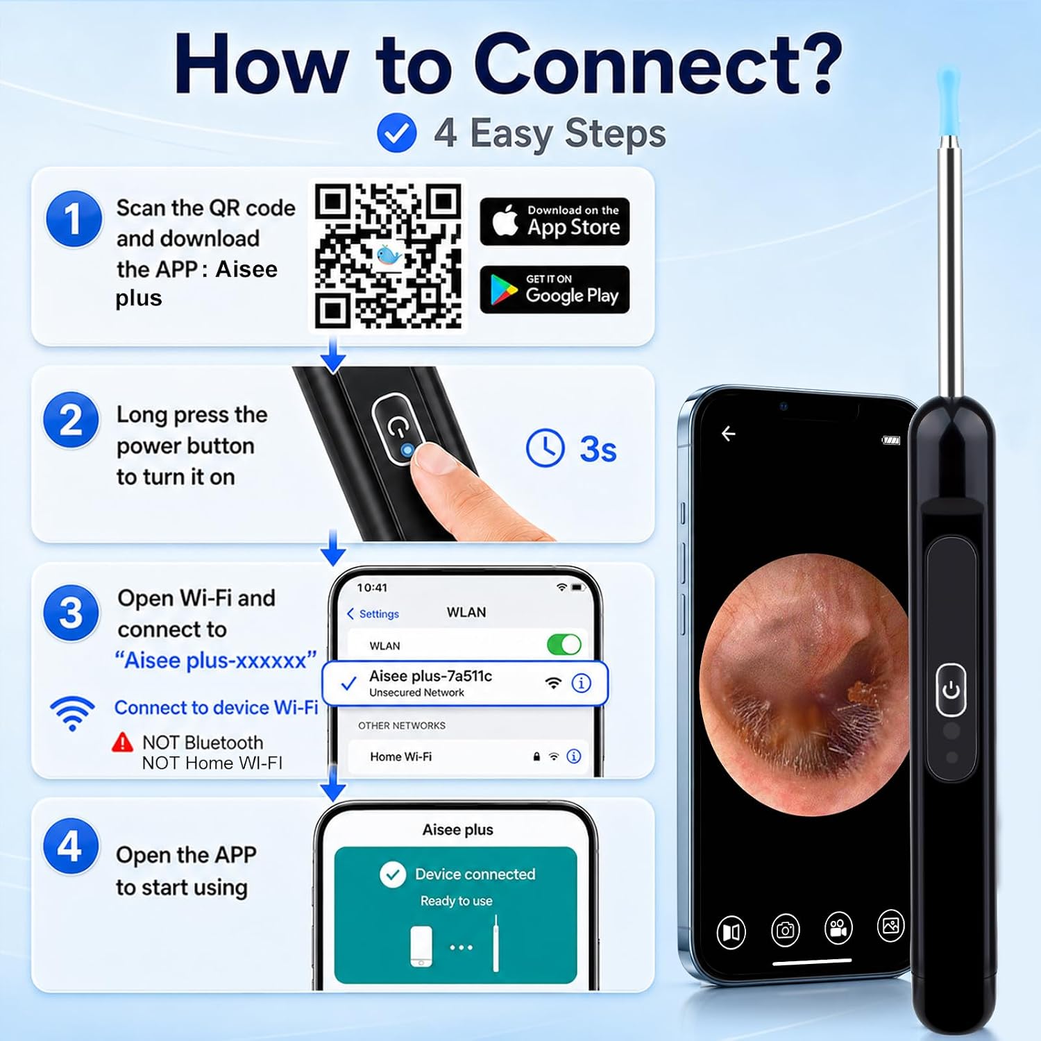 Thumbnail 1 de Healthappy Ear Wax Removal Camera