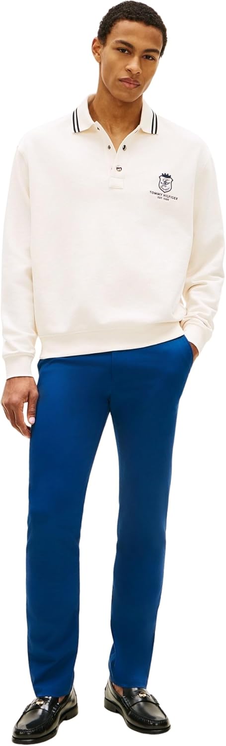 Detalle de Tommy Hilfiger Chino Homme – Sergé de coton extensible