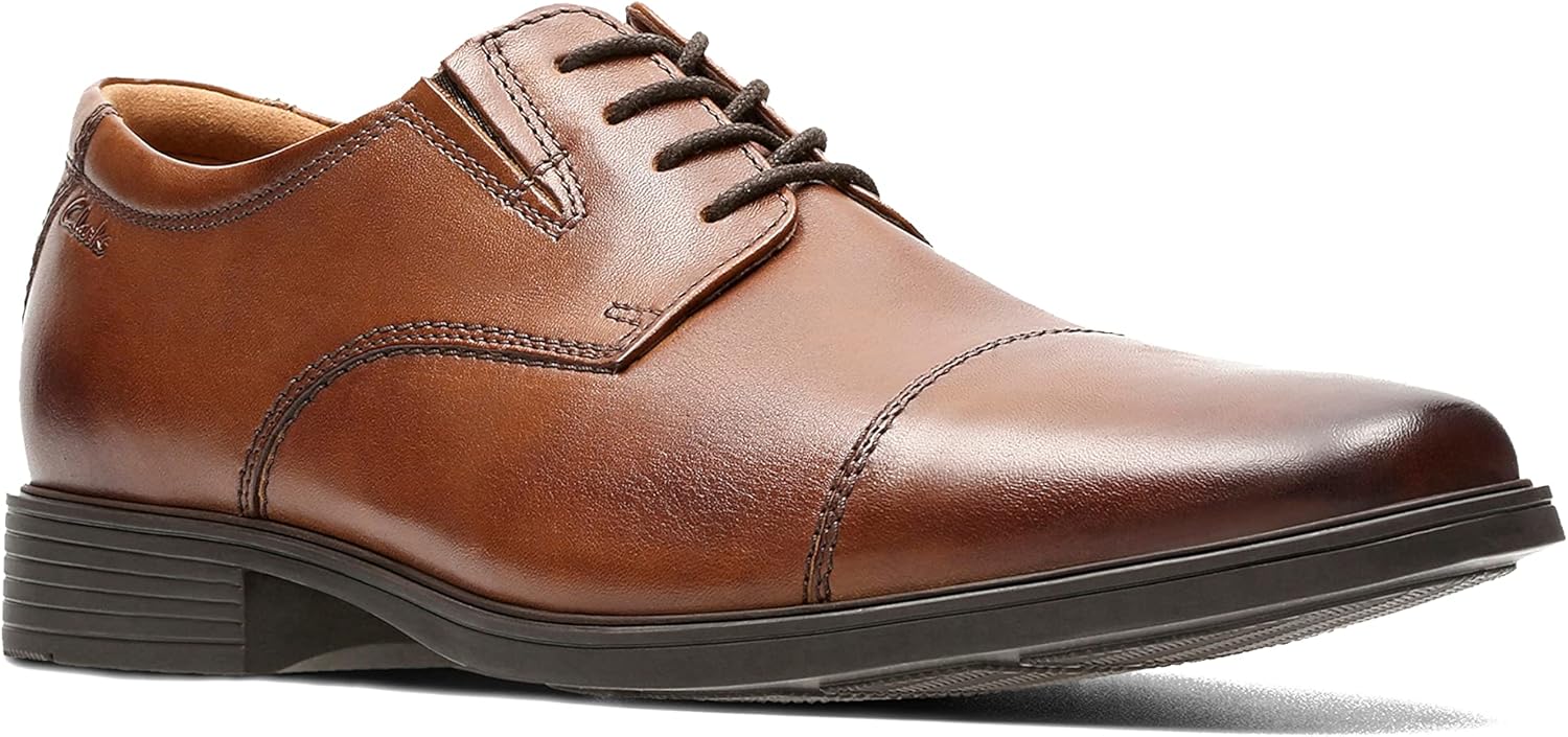 Thumbnail 4 de Clarks Tilden Cap Plat Oxford Homme en cuir souple