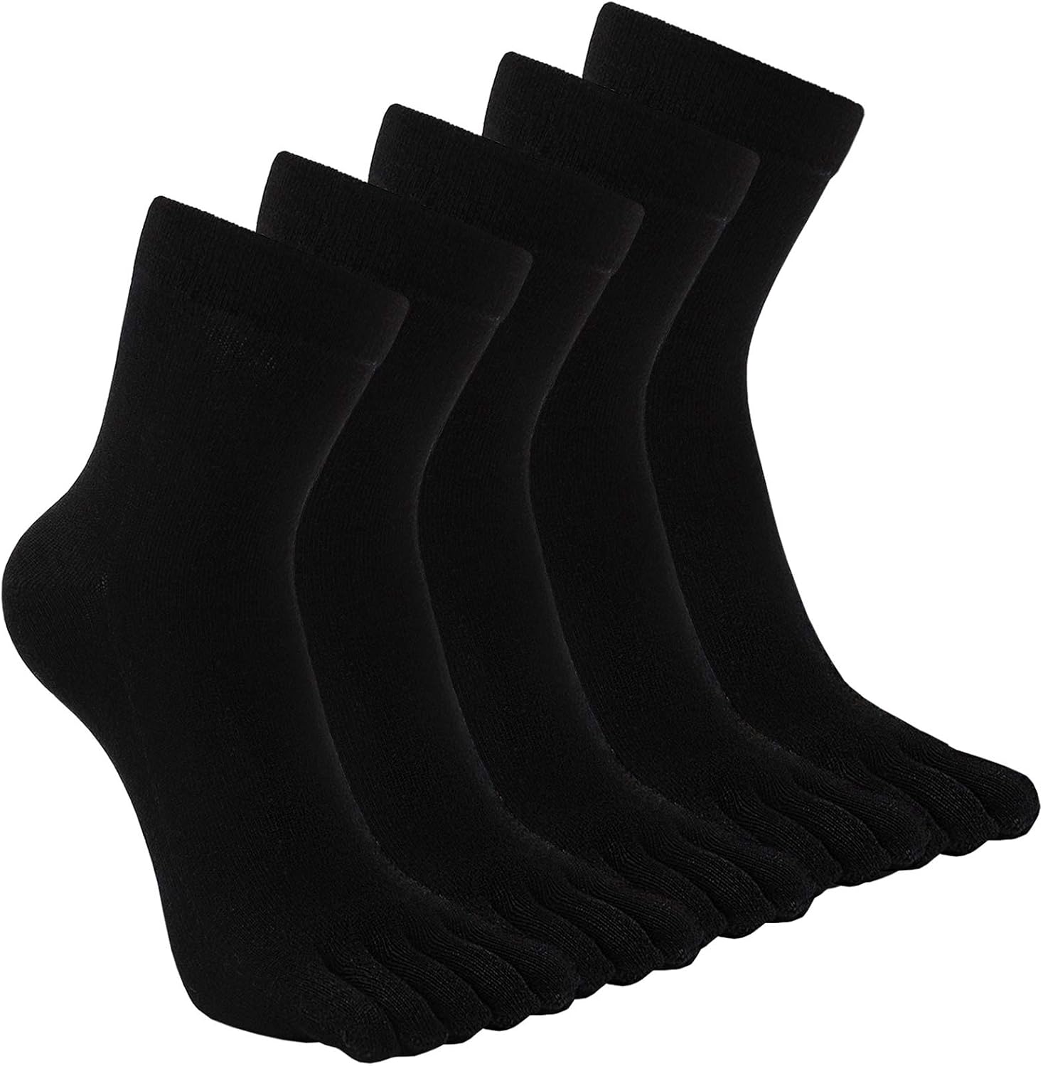Detalle 2 de Hommes Doigts de Pied Séparés – Chaussettes à orteils en coton, 3/5 paires