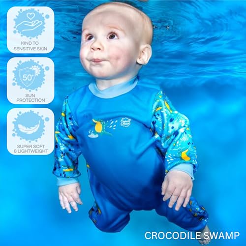 Detalle de Splash About Warm In One Baby Wetsuit – Crocodile Swamp (6-12 Months)