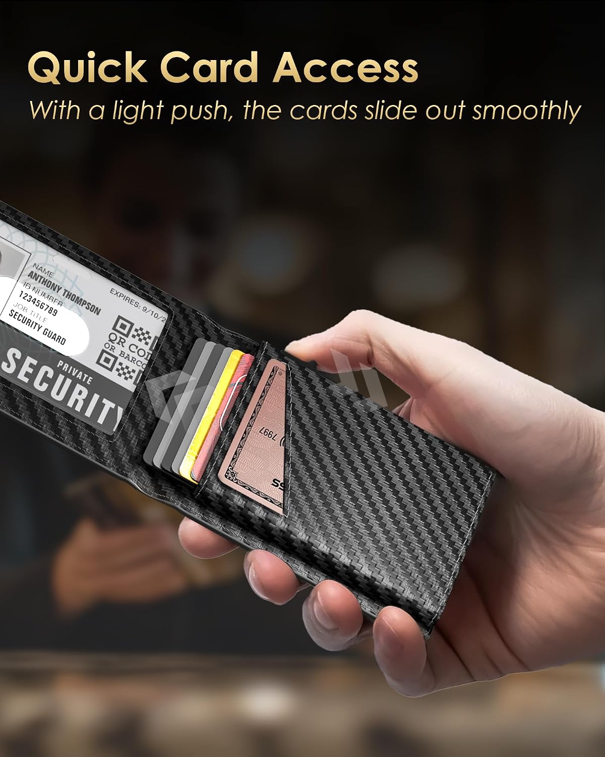 Detalle 2 de 2026 Wallet for Men RFID Blocking Bifold 12 cards
