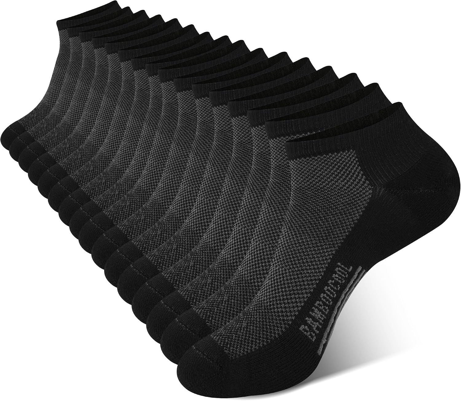 Thumbnail 6 de BAMBOO COOL Men's Athletic Ankle Socks Cushioned 8 Pack