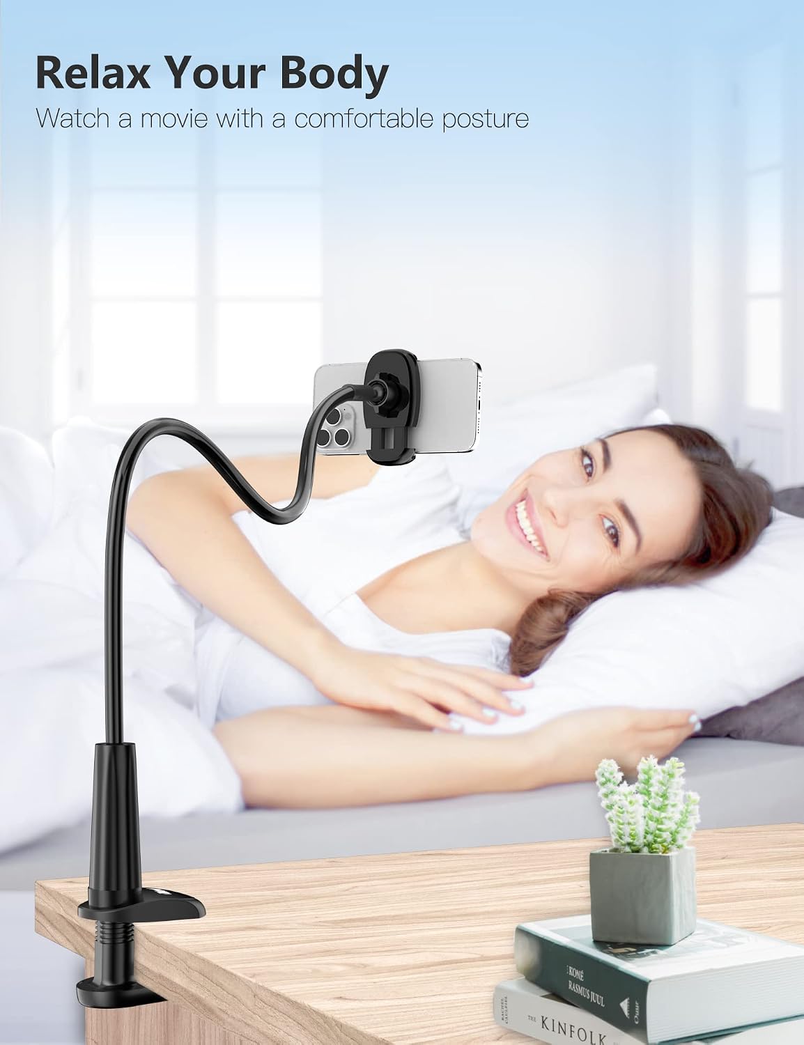 Detalle 2 de TRYONE Gooseneck Phone Holder Stand 4–7