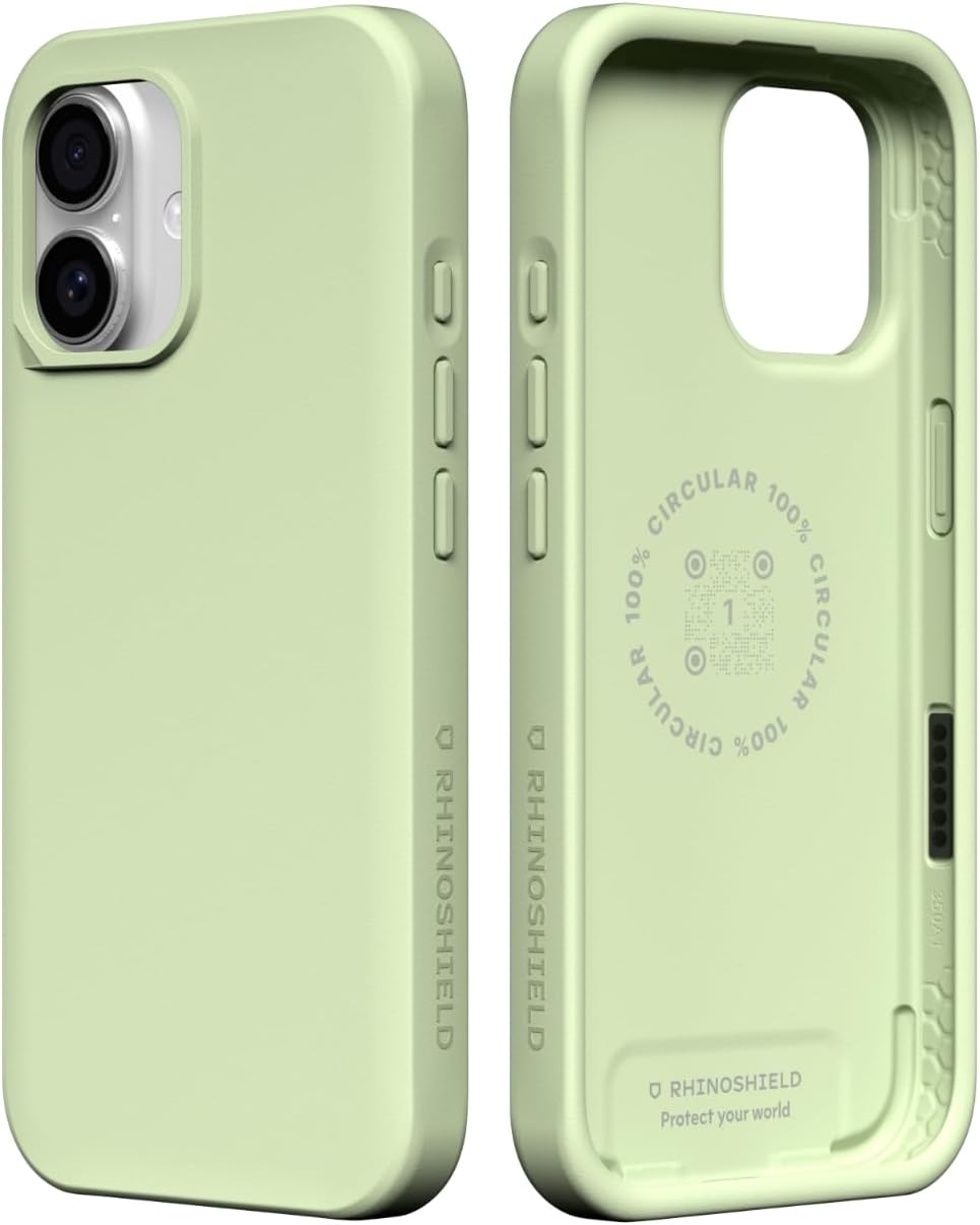 Detalle de RhinoShield SolidX pour iPhone 17 – Coque renforcée, fine et minimaliste, couleur Matcha Latte