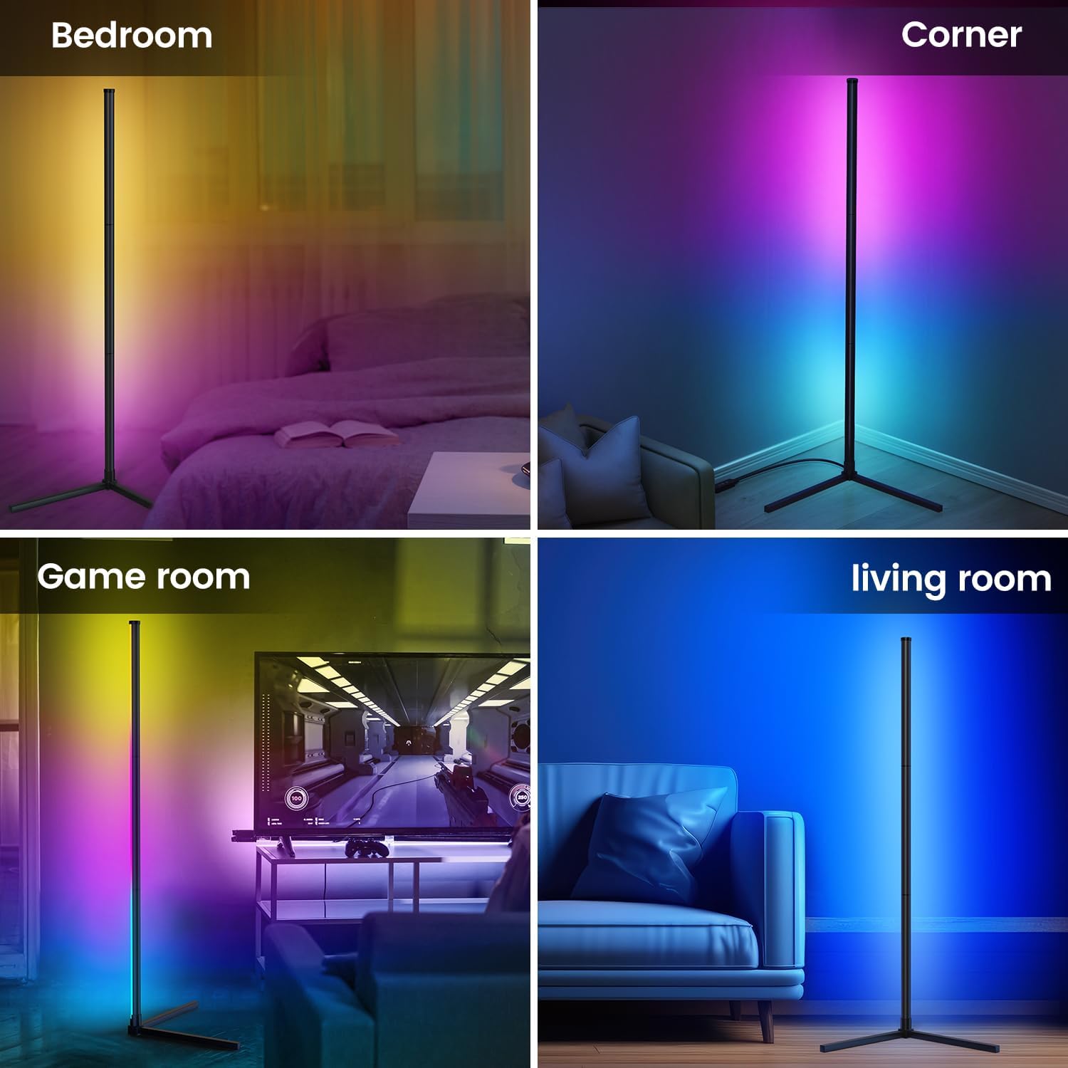 Thumbnail 5 de riyo Led Floor Lamp 130 cm RGB