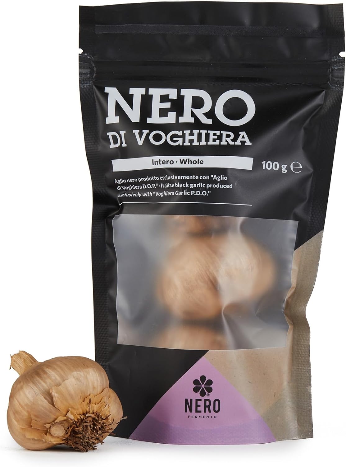 Detalle de NERO FERMENTO NV Aglio Nero di Voghiera D.O.P. 120 g – Made in Italy