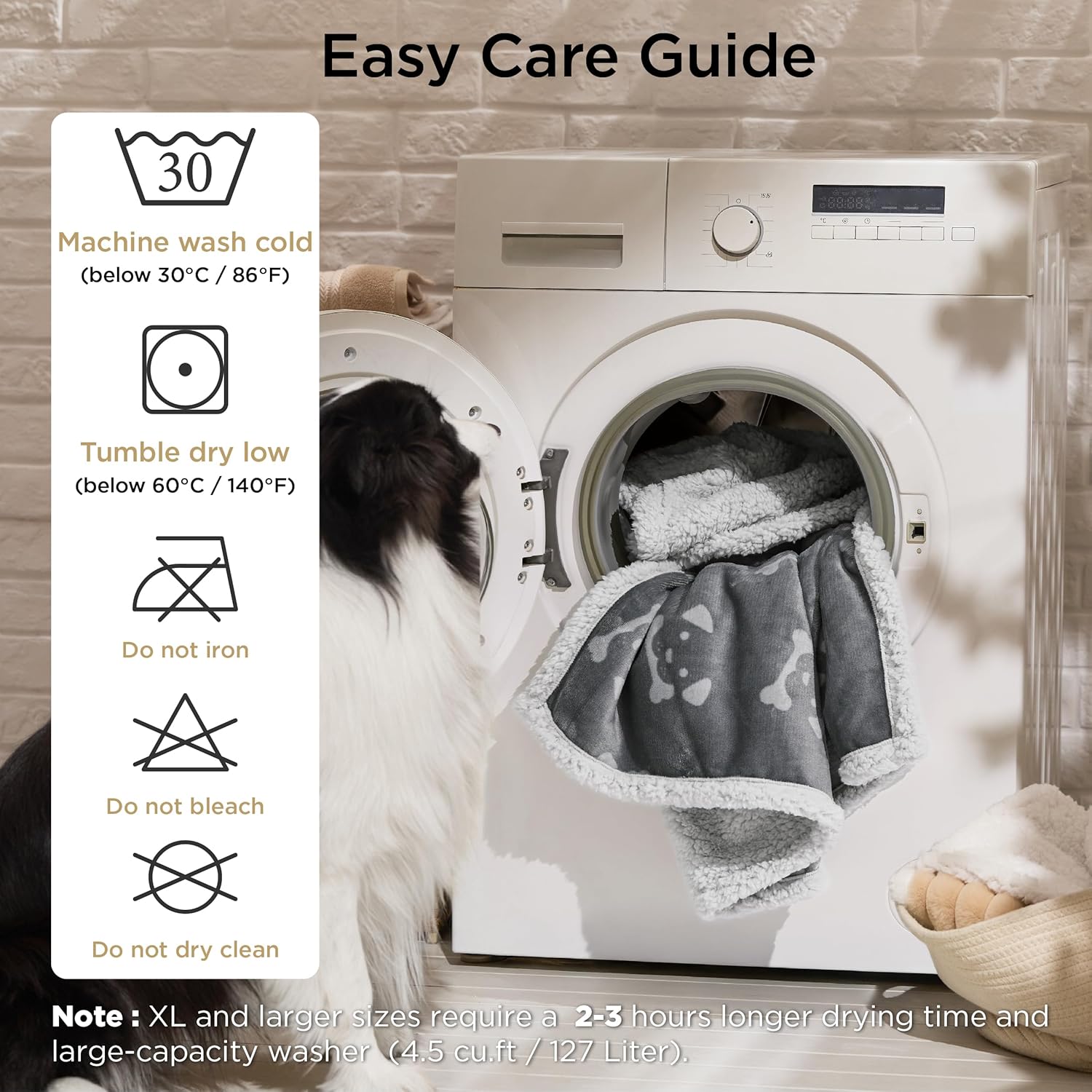 Thumbnail 3 de BEDSURE Wasserdichte Hundedecke 102x76 cm