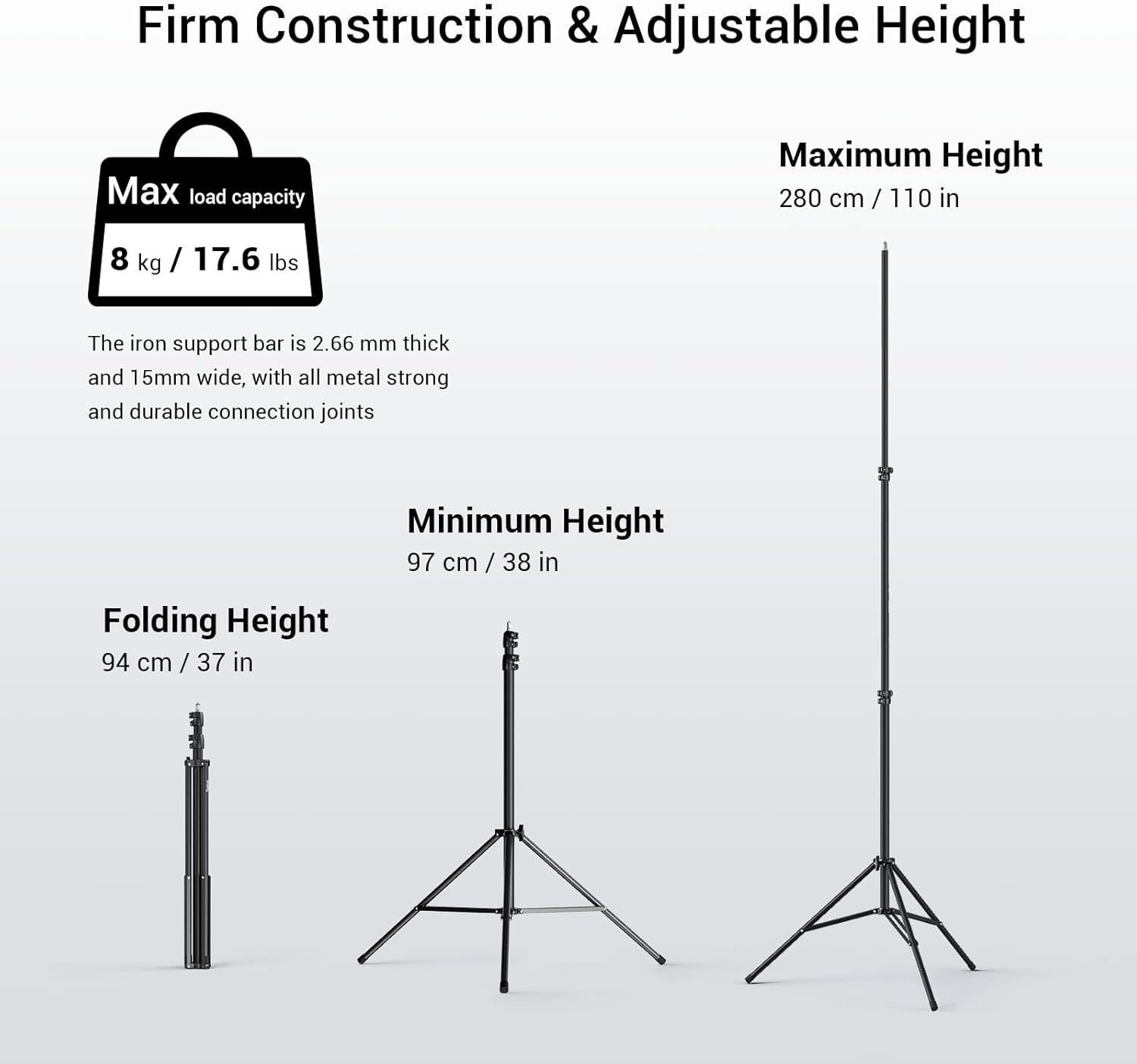 Thumbnail 1 de SmallRig RA-S280-3736: 110" Air-Cushioned Light Stand Review