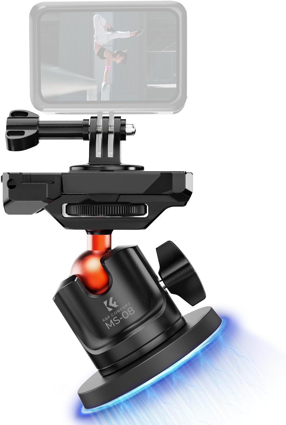 Detalle de K&F CONCEPT Support ventouse magnétique 3 kg